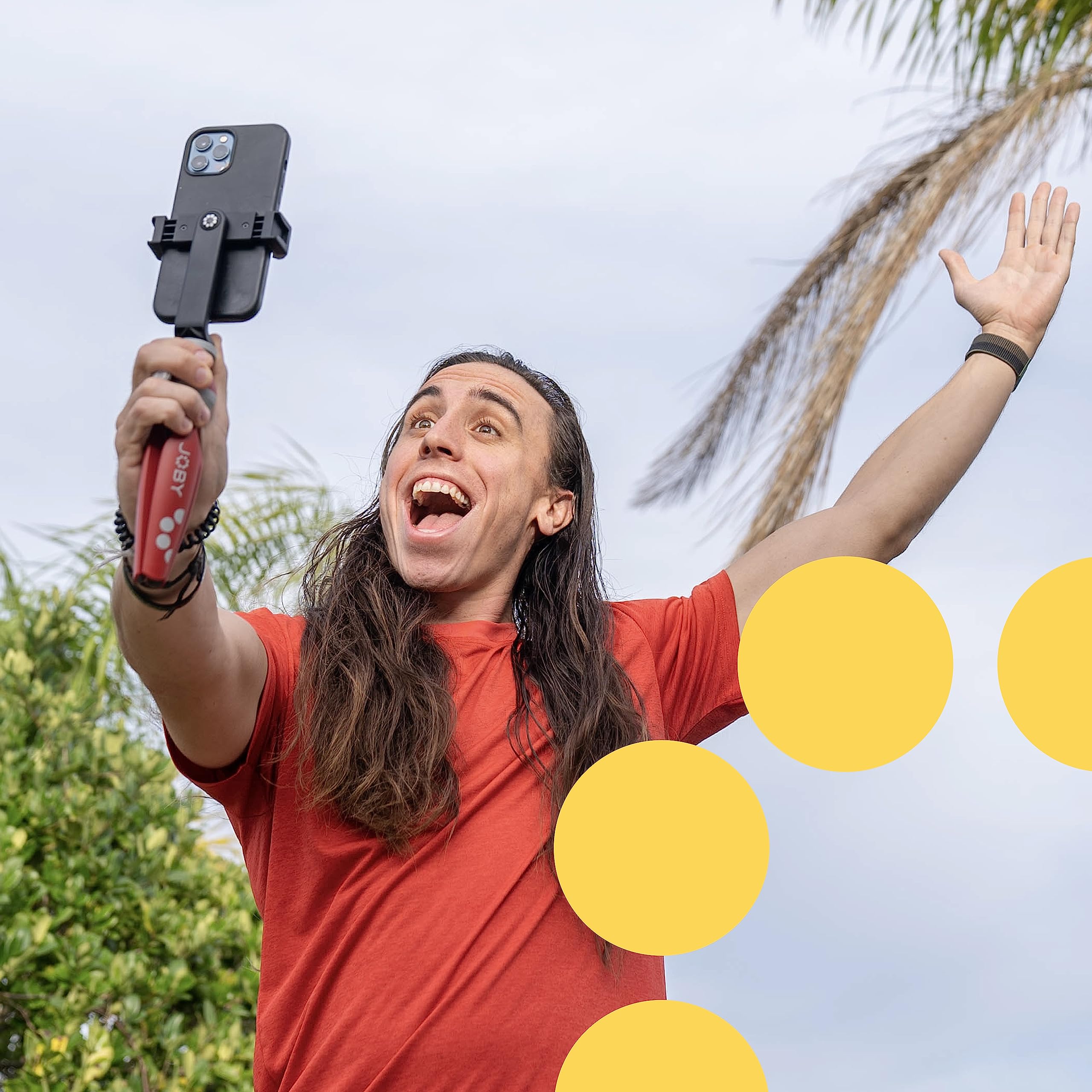 Joby Handypod 2 Kit, Table Top Tripod With Griptight 360 Phone Mount And Pin Joint Mount, Phone Tripod For Smartphones, Action C