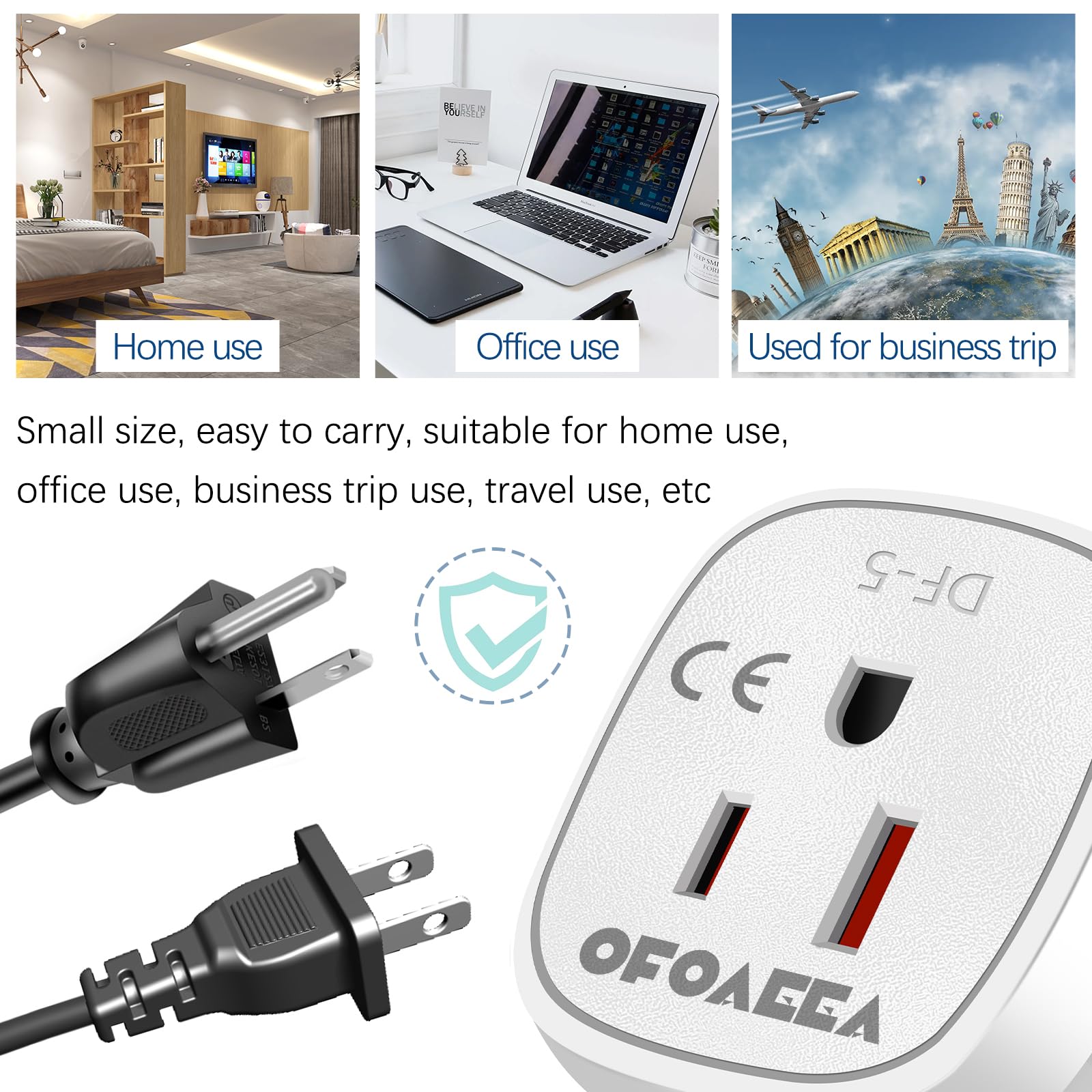 European Travel Plug Adapter, Us To Europe Plugadapter, Typee/F Plug Adapters, Germany France Plug Adapter, Adaptors For Europea