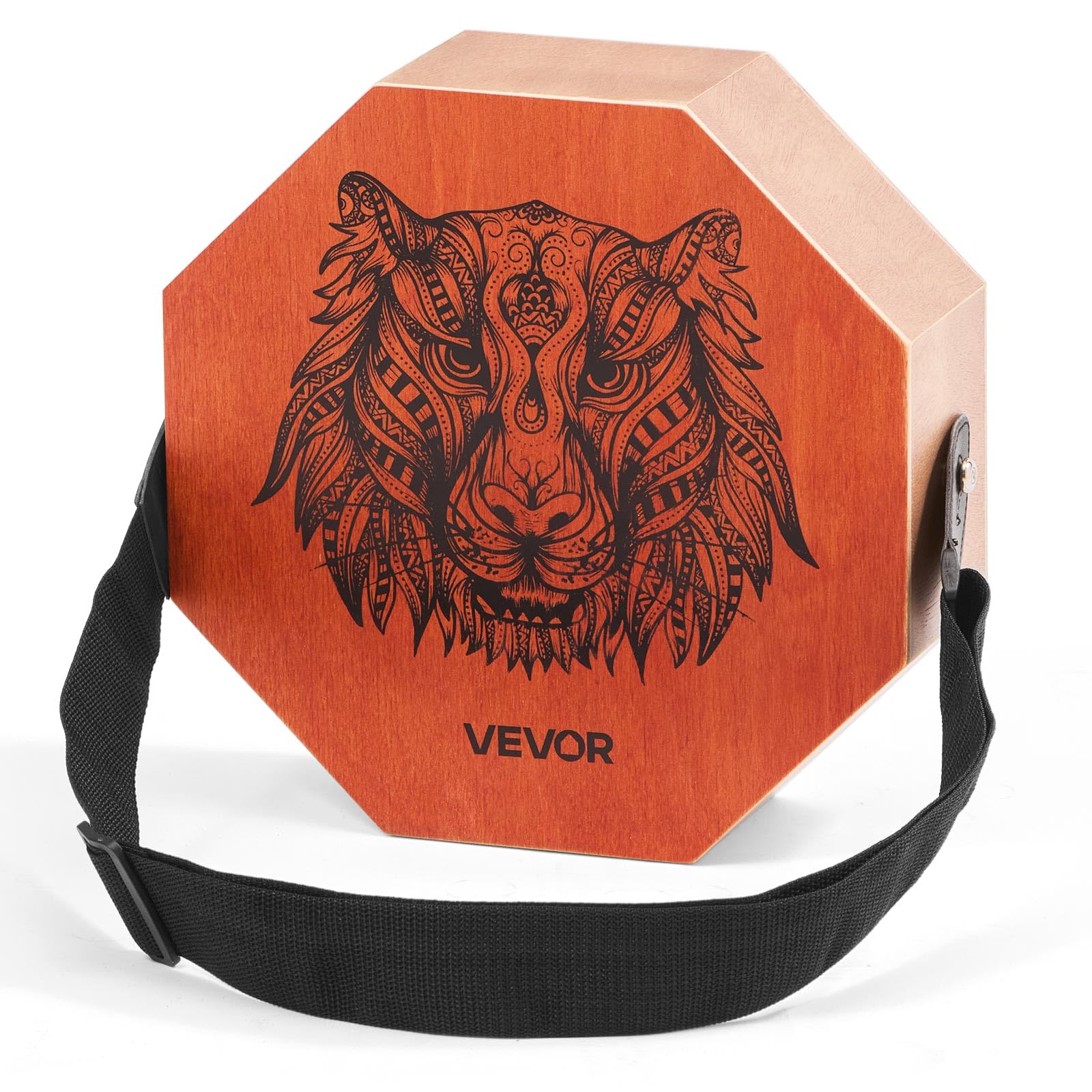 VEVOR Three-tone Cajon, Portable Travel Cajon Box Drum with Internal Guitar Strings Unique Birch Wood Drum Musical Instrument fo