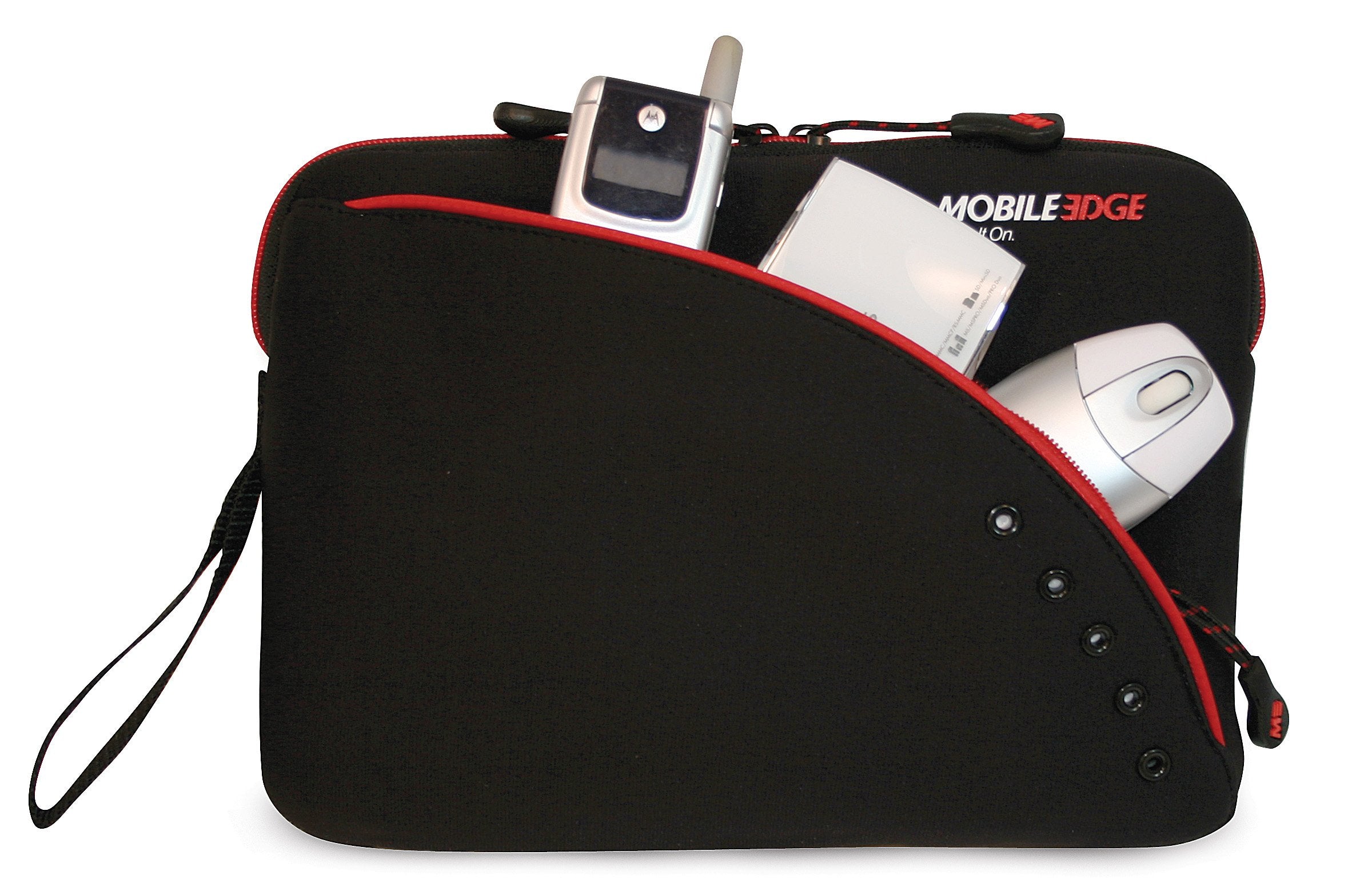 Mobile Edge Ipad/Tablet Neoprene Sleeve  8.9 Inch Fits All Ipad Generations Including Ipad4 (Black/Red)