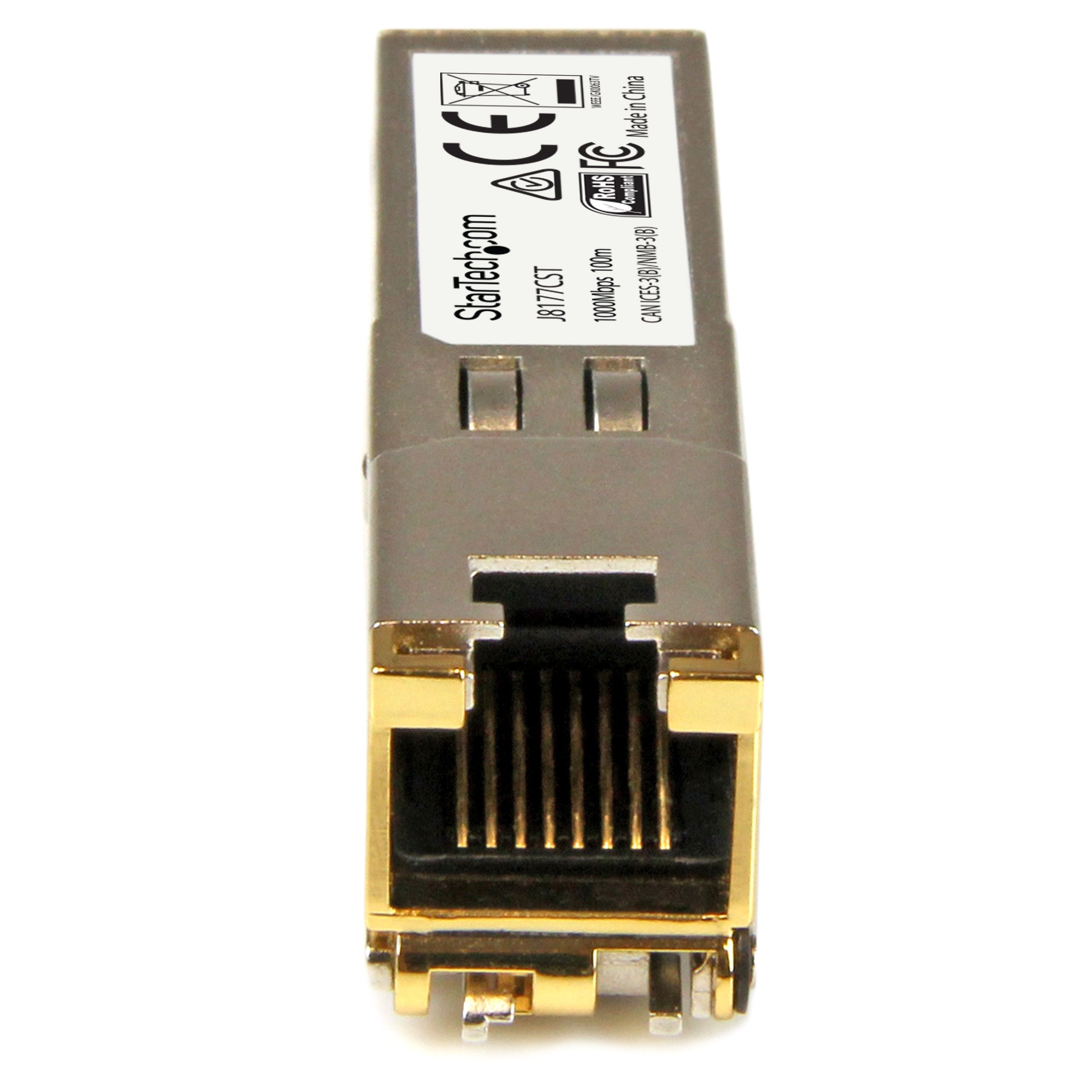 Startech.Com Hpe J8177C Compatible Sfp Module   1000Base T   Sfp To Rj45 Cat6/Cat5E   1Ge Gigabit Ethernet Sfp   Rj 45 100M   Hp