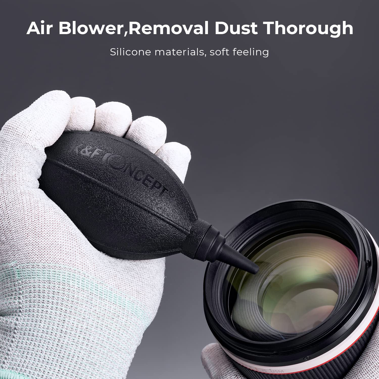 K&F Concept 15 In 1 Camera Lens Cleaning Kit With Camera Blower, Glasses Wipes*10, Cleaning Liquid, Microfiber Cleaning Cloth*2,