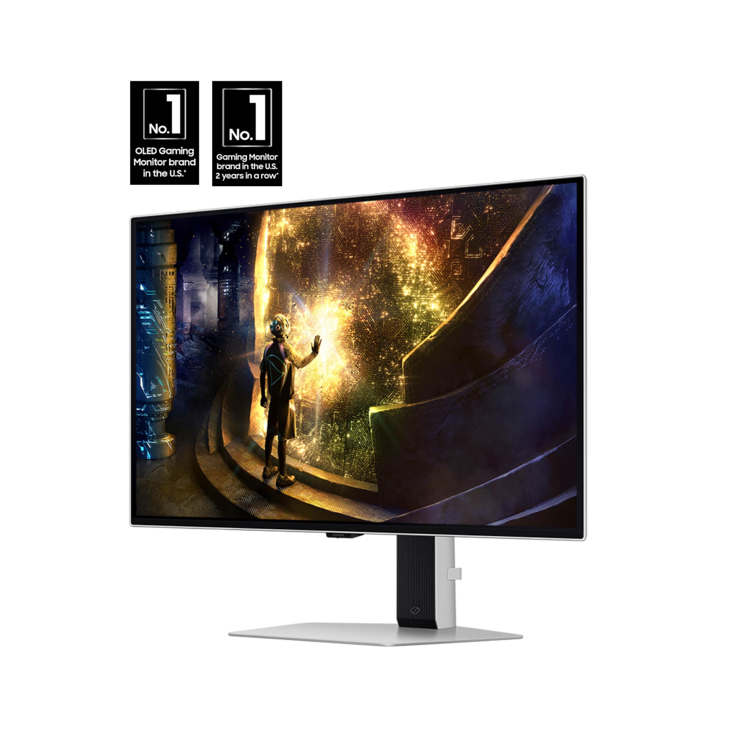 Samsung 27    Odyssey Oled G6 (G61Sd) Qhd & Qd-Oled 240Hz 0.03Ms Freesync Premium Pro Gaming Monitor With Sleek Metal Design, 3