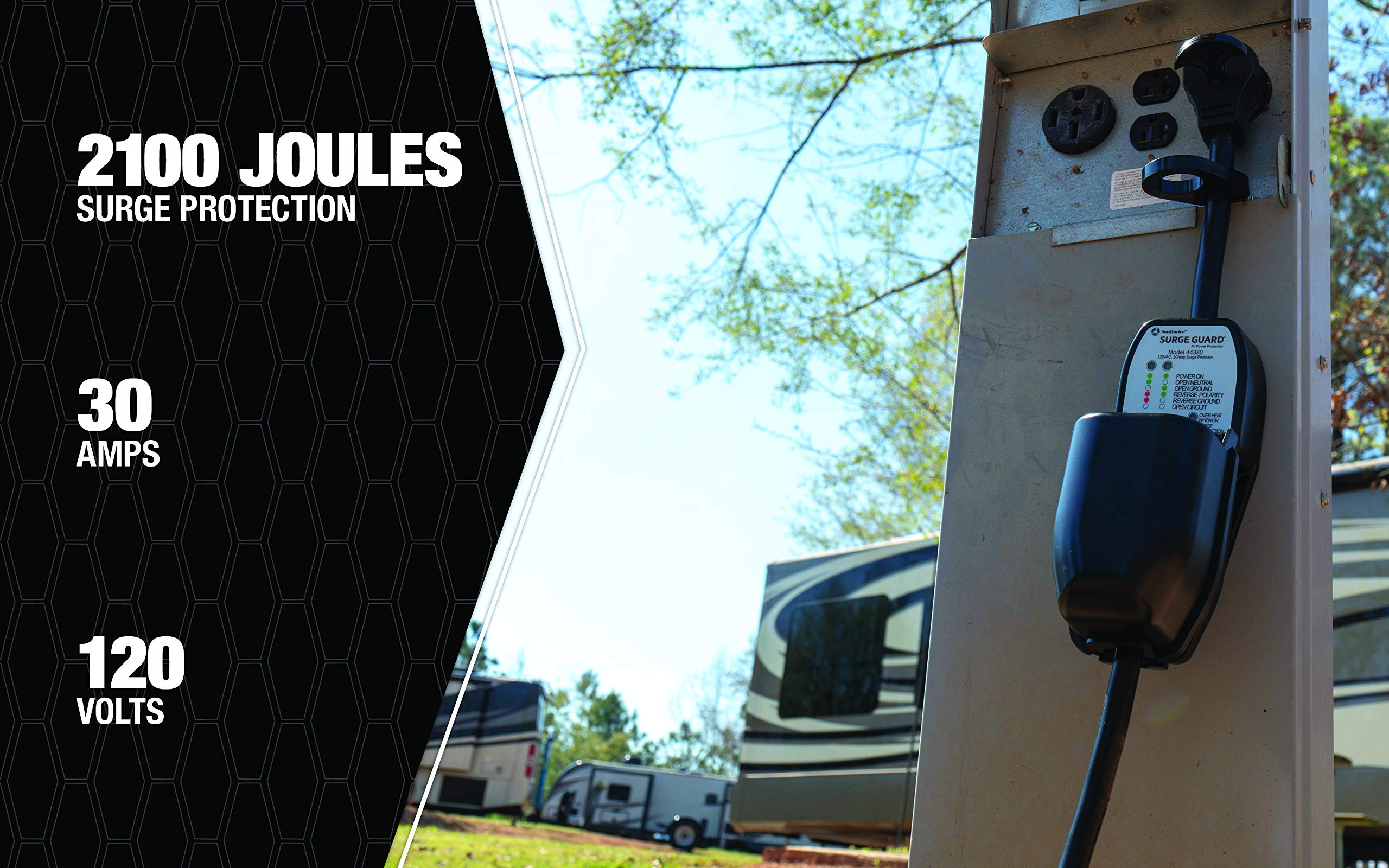 Southwire Company Llc 44380 Surge Guard 30A Portable , Black