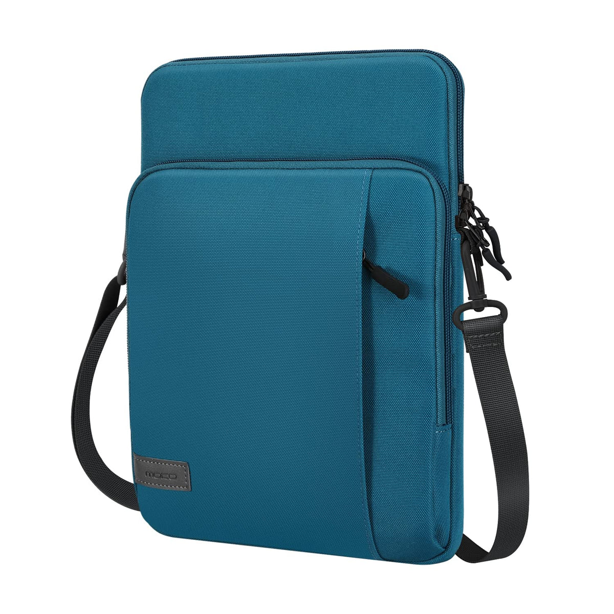 MoKo 12.9 Inch Tablet Sleeve Bag Carrying Case with Pockets Fits 13 Inch New iPad Pro M4 & Air M2 2024, iPad Pro 12.9 M2&M1, Surface Laptop Go 12.4', Galaxy Tab S8+/S9+ 12.4', Peacock Blue