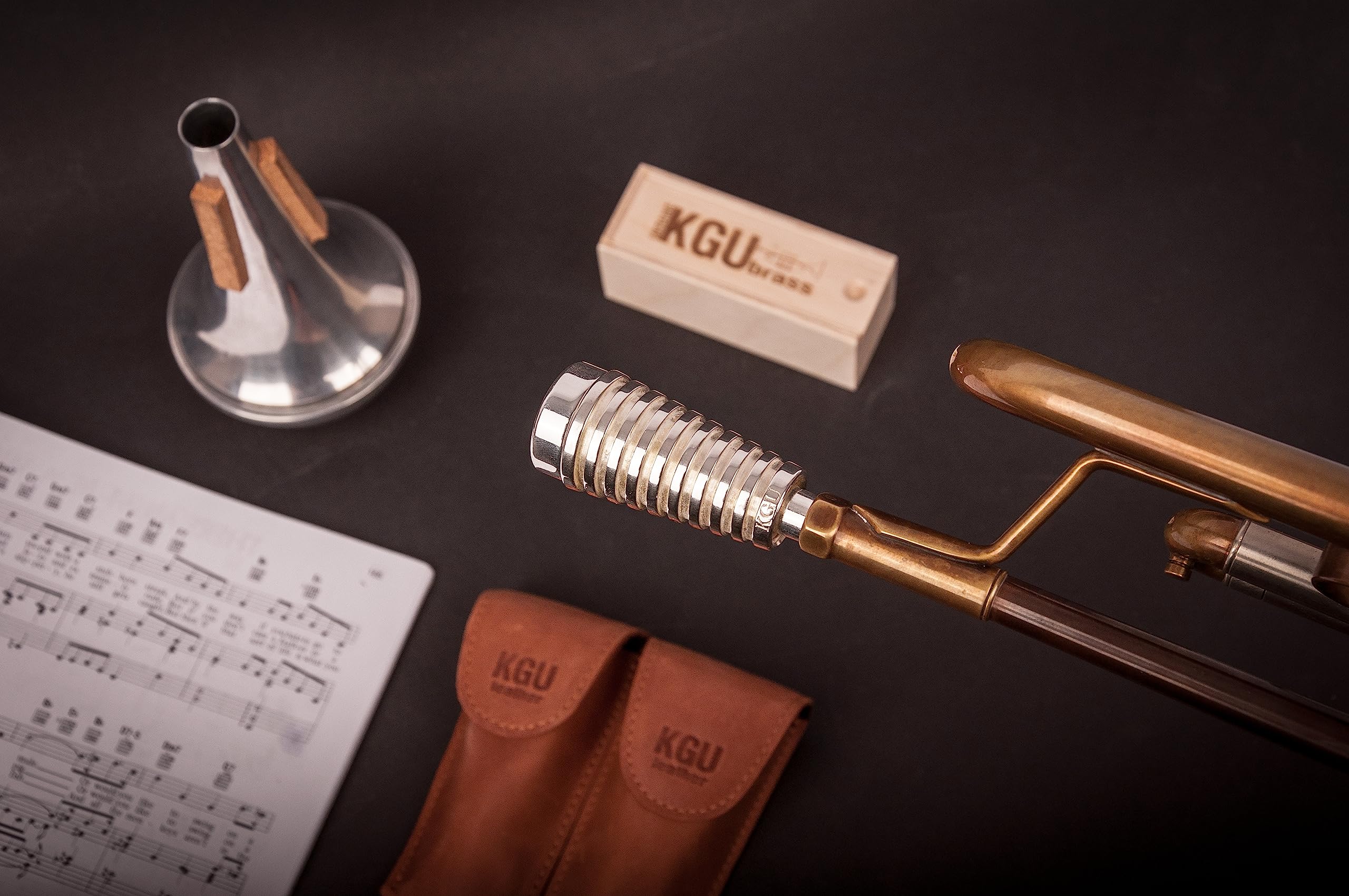 Trumpet Mouthpiece Booster Kgubrass. Custom Made Radiator Trumpet Booster Kgu Silver Plated Color
