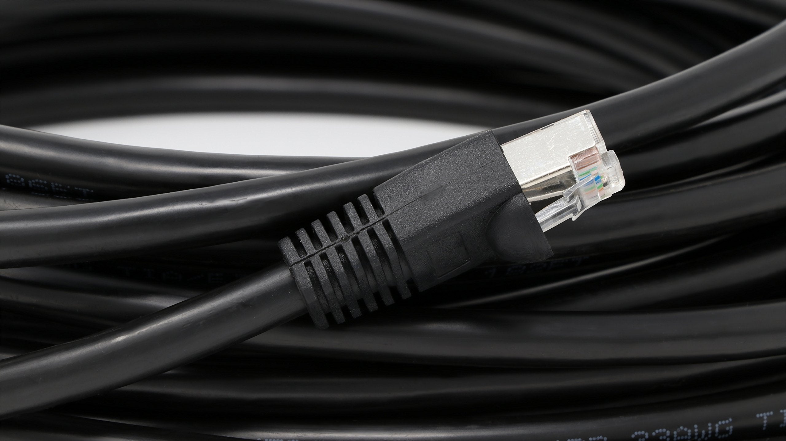 Ultra Spec Cables 150Ft Cat5E Outdoor Waterproof Ethernet Cable Direct Burial Shielded (Pure Copper)