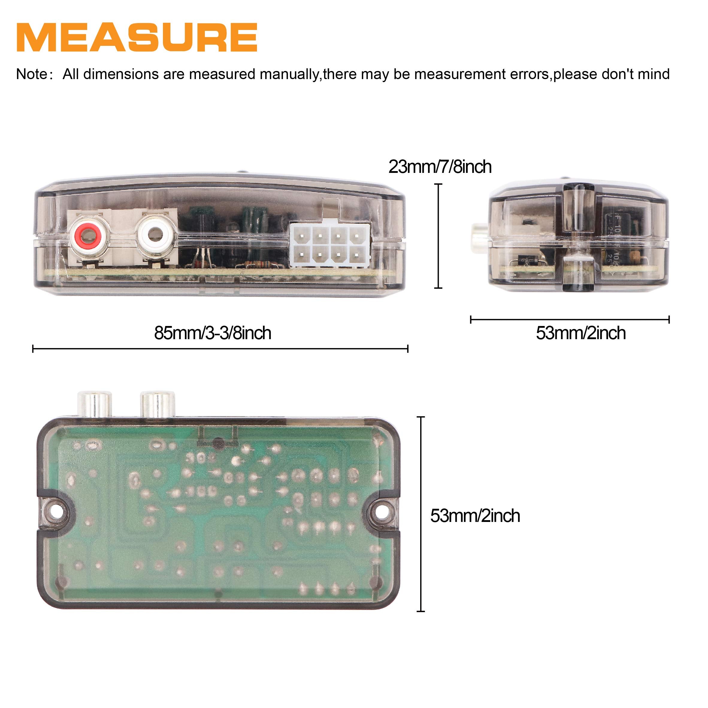 Car Stereo Audio Speak Delay Signal Hi Low Converter For Auto Amp Subwoofer Amplifier Cd Player High To Low Adapter Line Output Converter