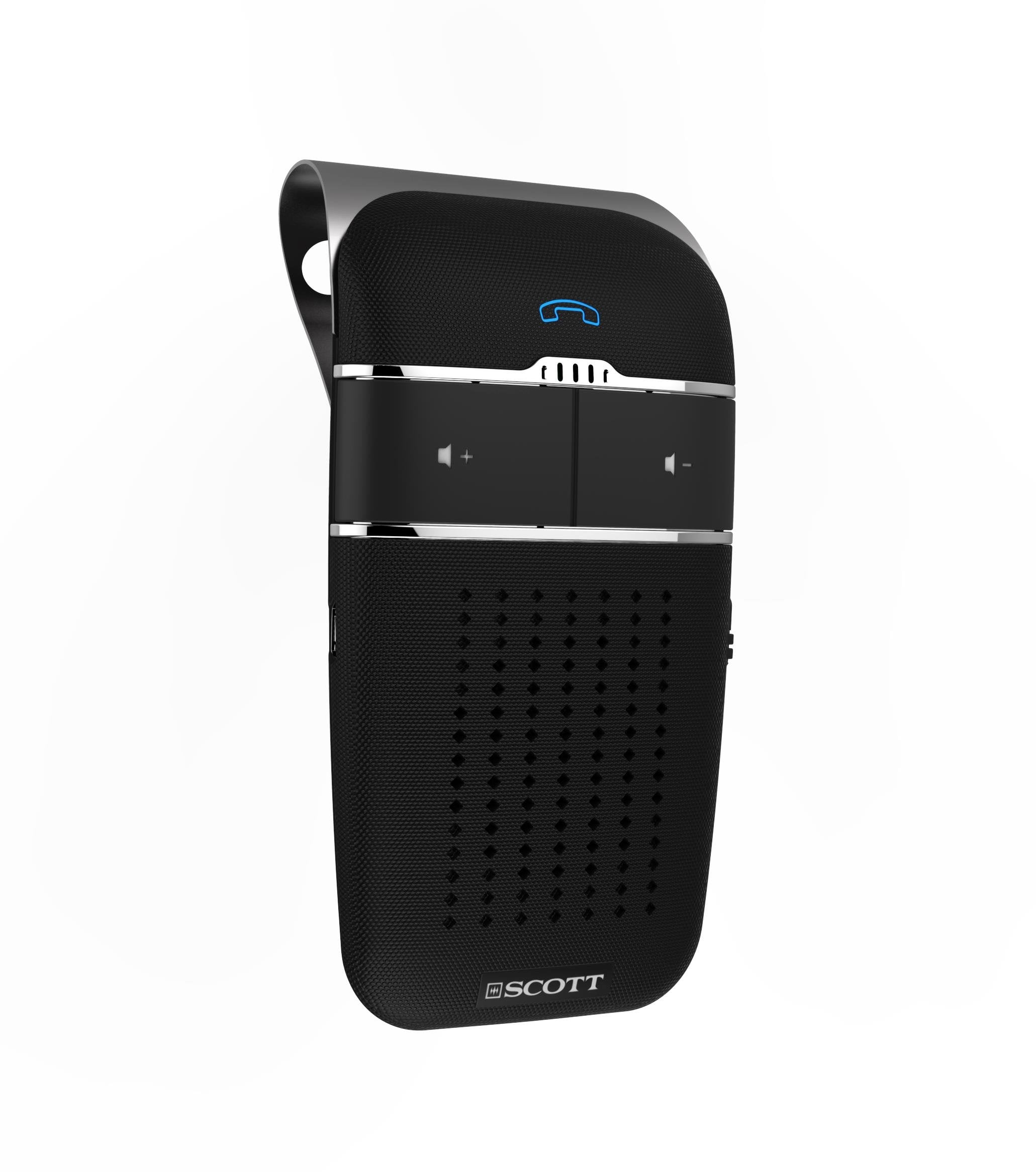 Emerson Radio Hh Scott Bluetooth Hands Free Car Speakerphone, Magnetic Phone Mount, S100103, Black