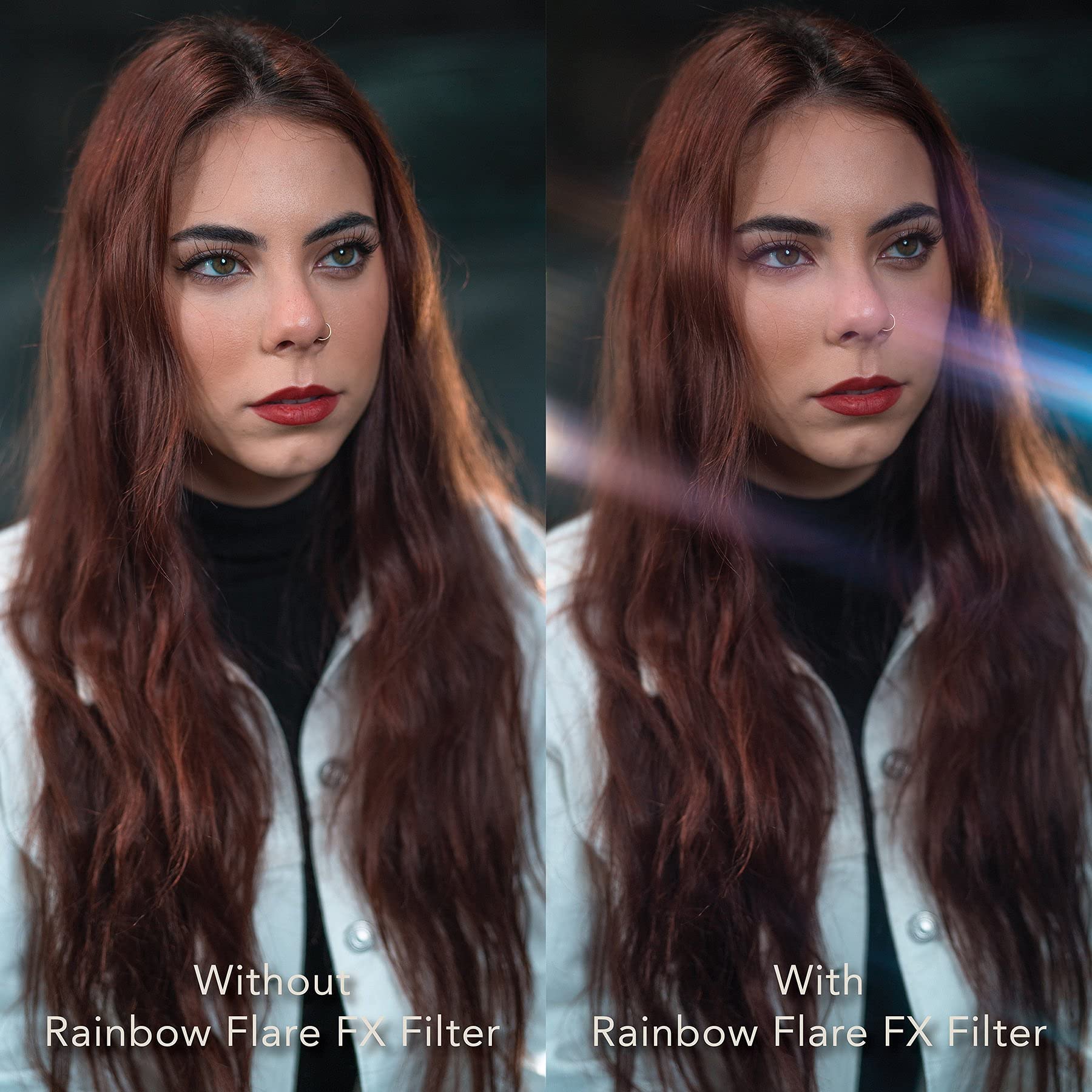 Kogjaers Rainbow Flare Effect Filter, 82Mm Starlight, Optical Glass, Multi Coating, For Personalized Photography Creation