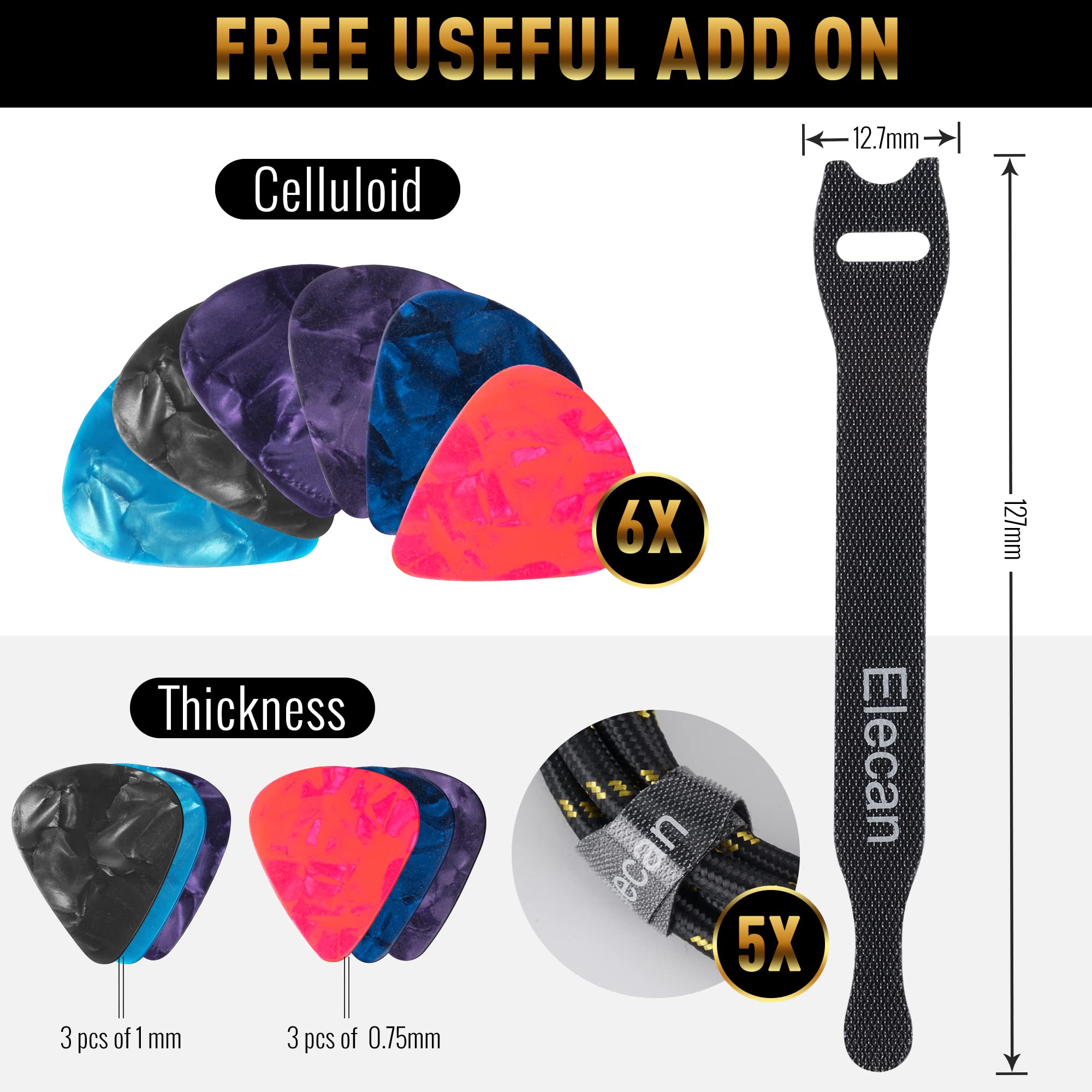 Guitar Cable 75 Feet  Straight To Straight Instrument Cable Gold Plated 1/4 Inch Ts Professional Electric Bass Guitar Cord Amp C