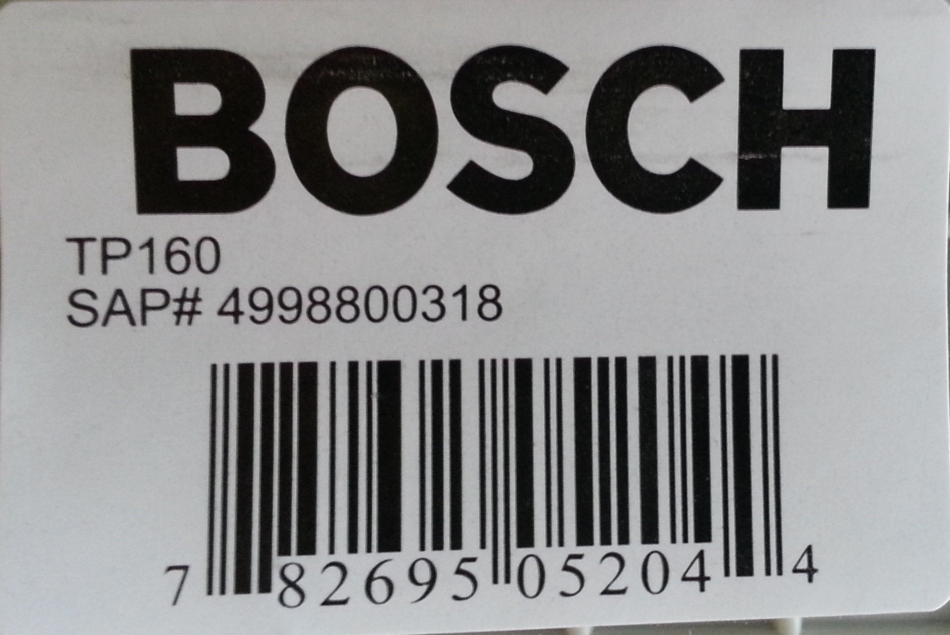 Bosch Security Video Tp160 Trim Plate Ds150 151 Rex Motion Detectors