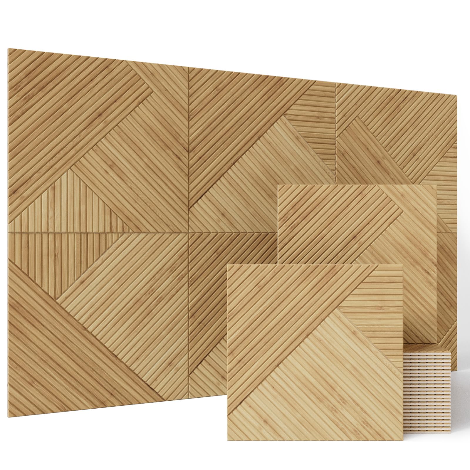 Bubos 6 Pack Large Acoustic Panels,72 X 48Inches Soundproof Wall Panels,Decorative Sound Panels,Self Adhesive Acoustic Wall Pane