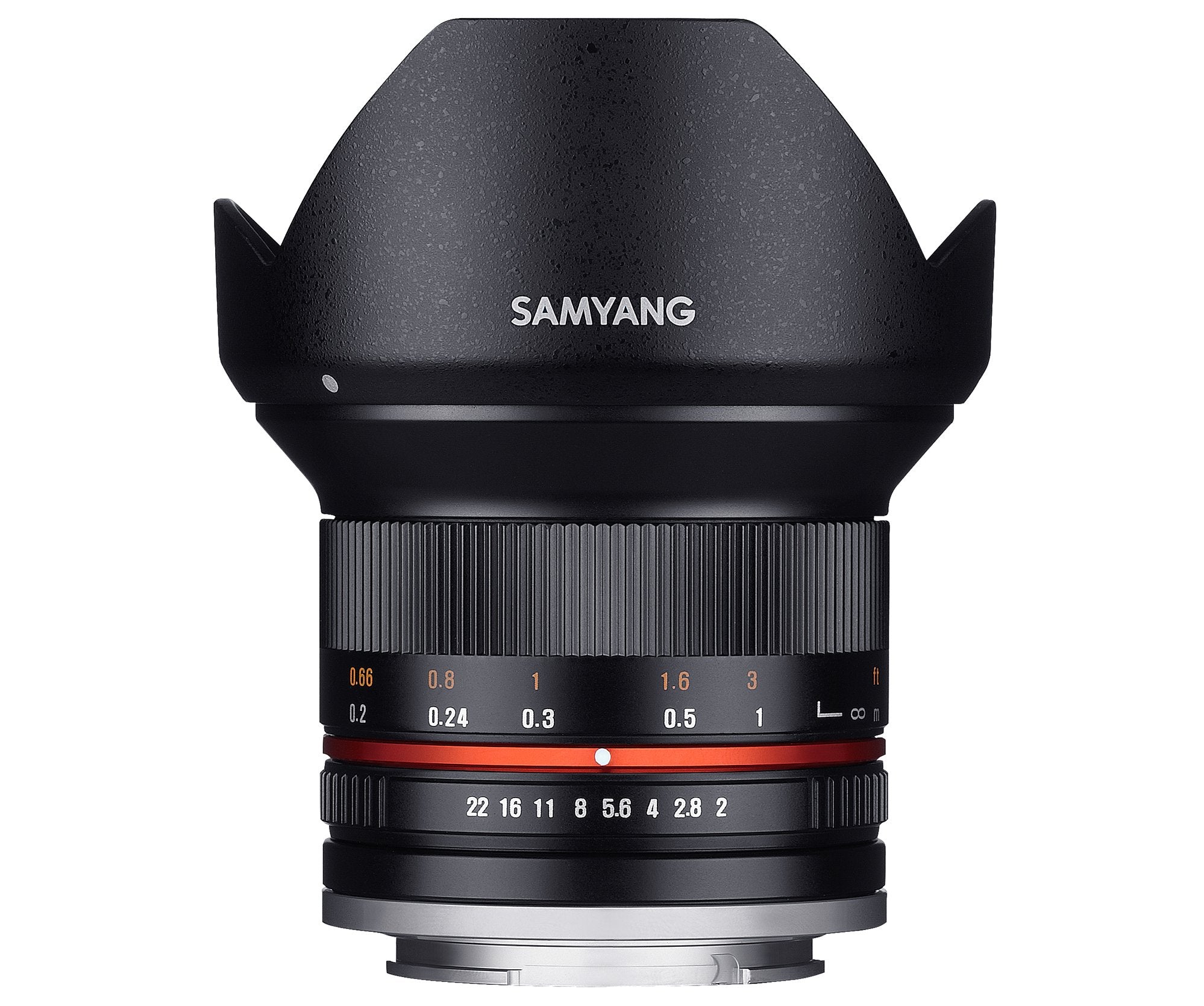 Samyang Sy12M-Fx-Bk 12Mm F2.0 Ultra Wide Angle Lens For Fujifilm X-Mount Cameras, Black