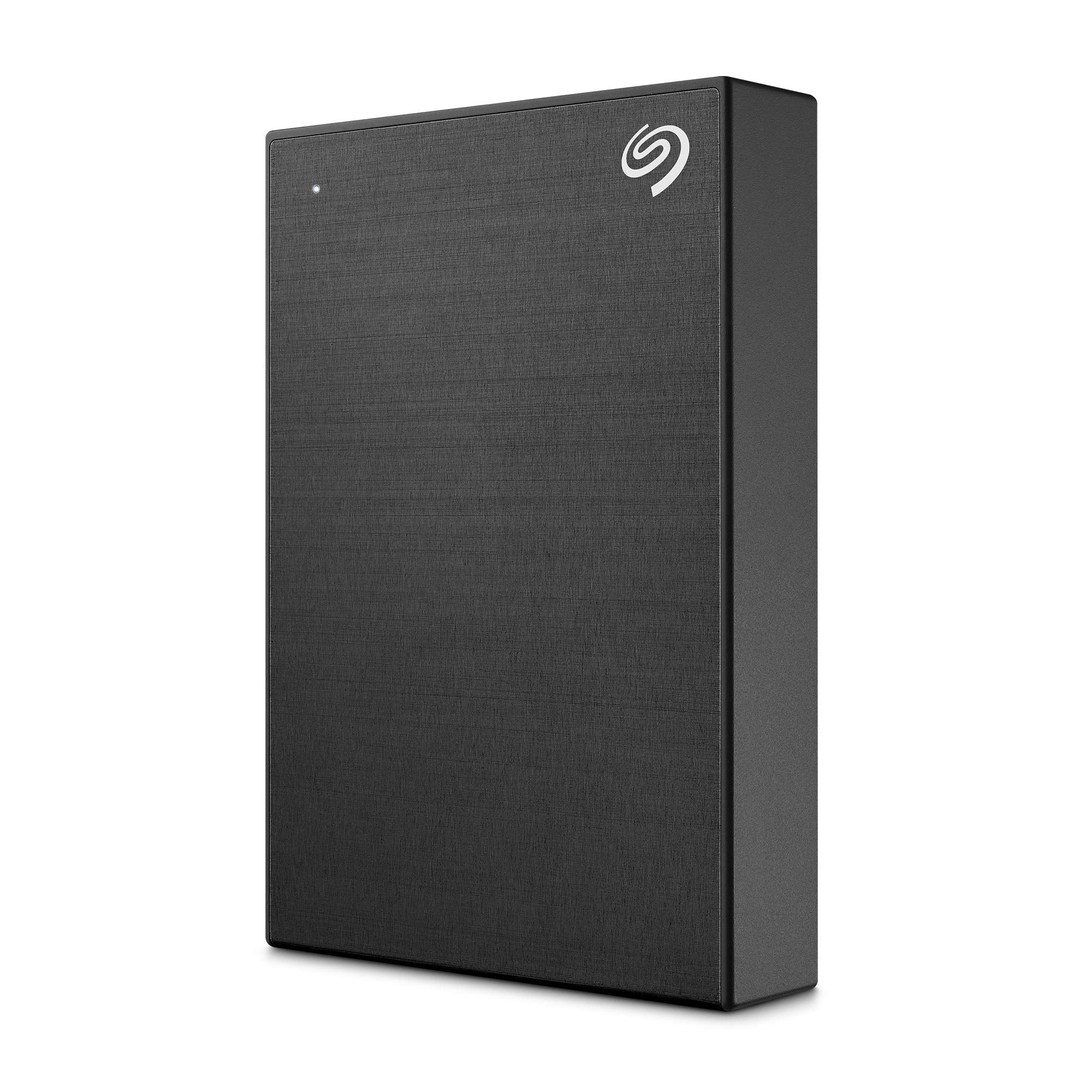 Seagate 5000GB One Touch 5TB External HHD Drive with Rescue Data Recovery Services, Black (STKC5000400)