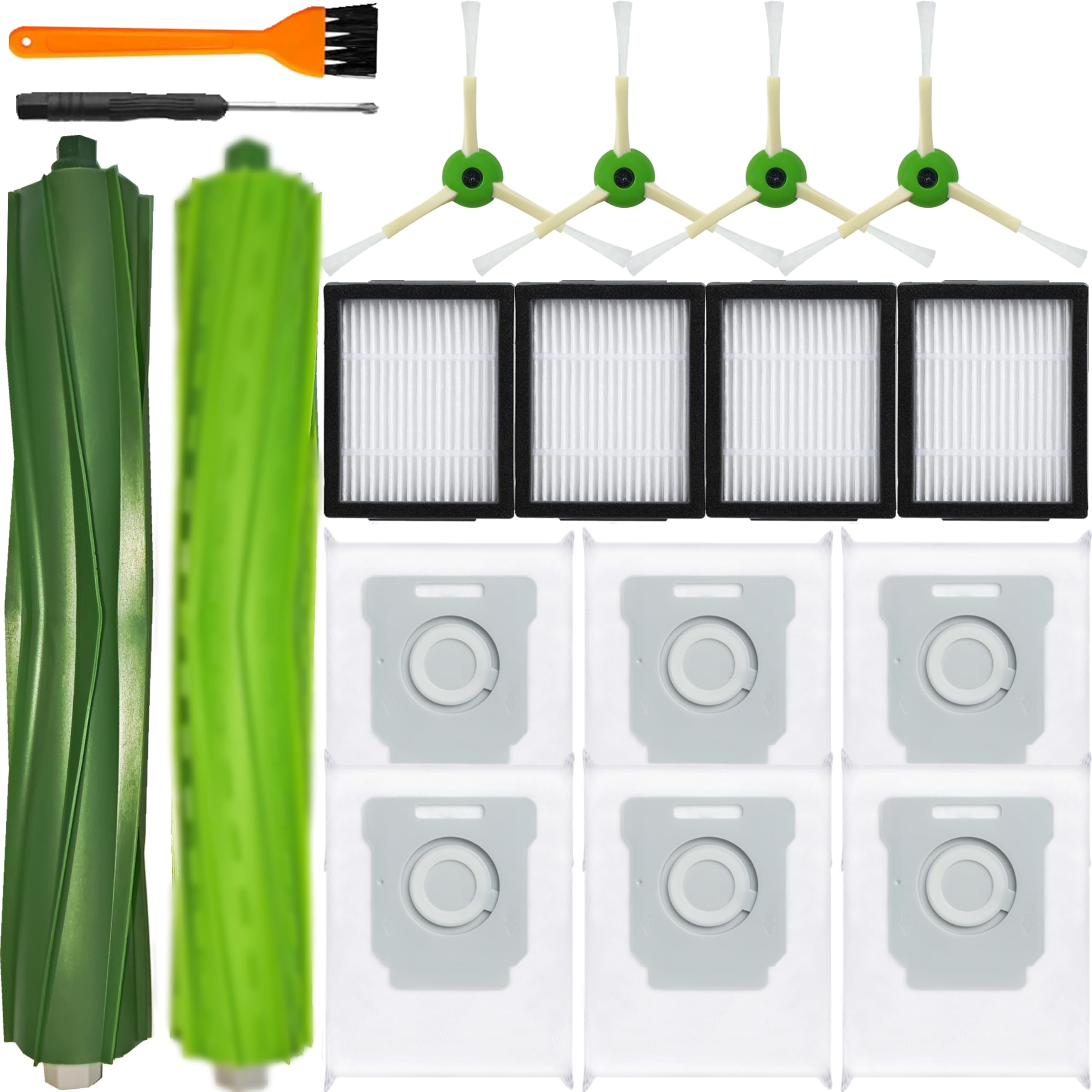 Bluearks 16Pcs Parts Compatible With Roomba I1+ J7 I7+ I3+ I4+ Evo I6+ I8+ I7 J7+ Plus E5 E6 E7 Robot Vacuum Cleaner Accessories