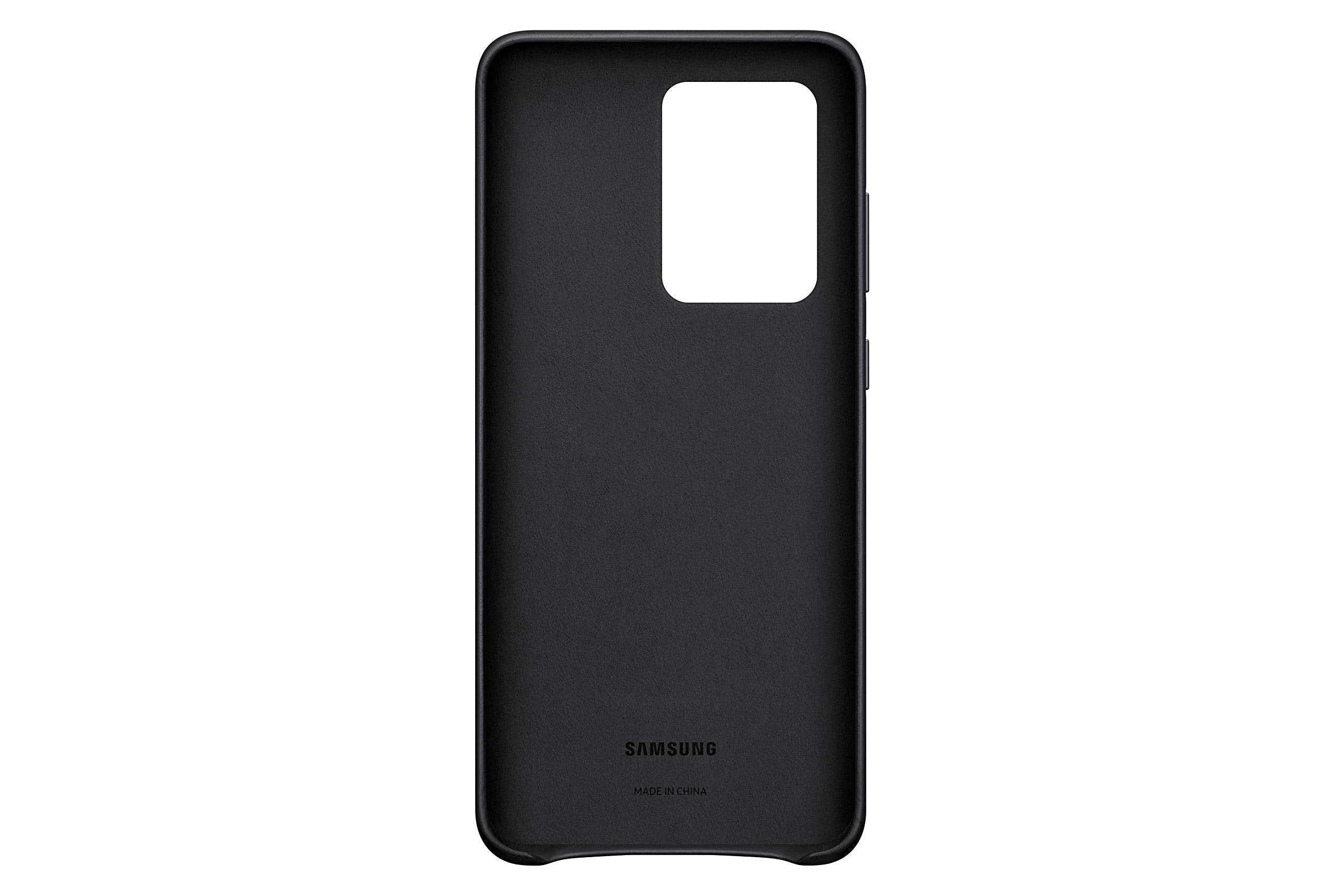 Samsung Galaxy S20 Ultra Case, Leather Back Cover   Black (Us Version With Warranty)