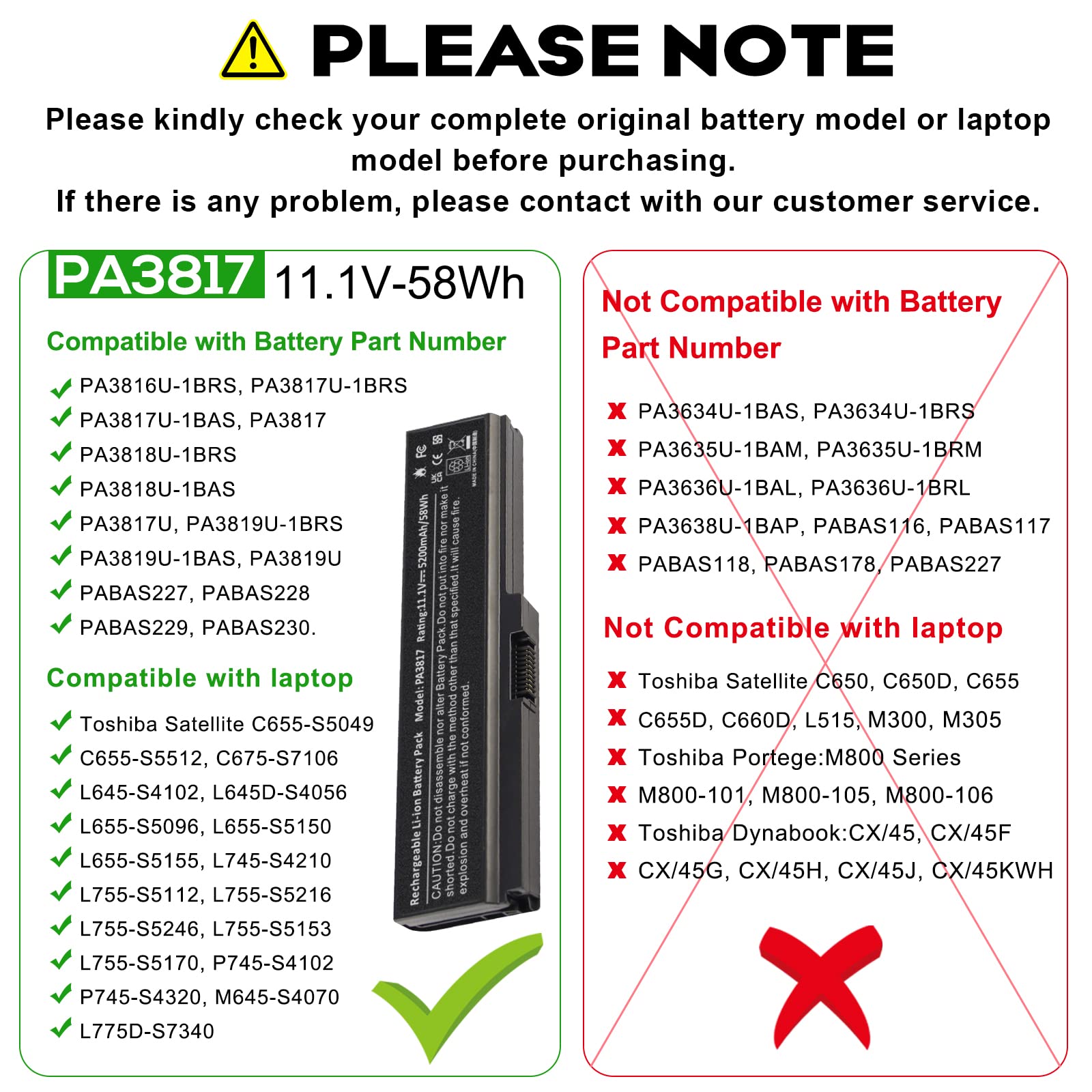 Laptop Battery For Toshiba Pa3817U 1Brs Pa3818U 1Brs Pa3819U 1Brs Satellite C655 C675 C675D L645 L645D L655 L655D L675 L675D L74