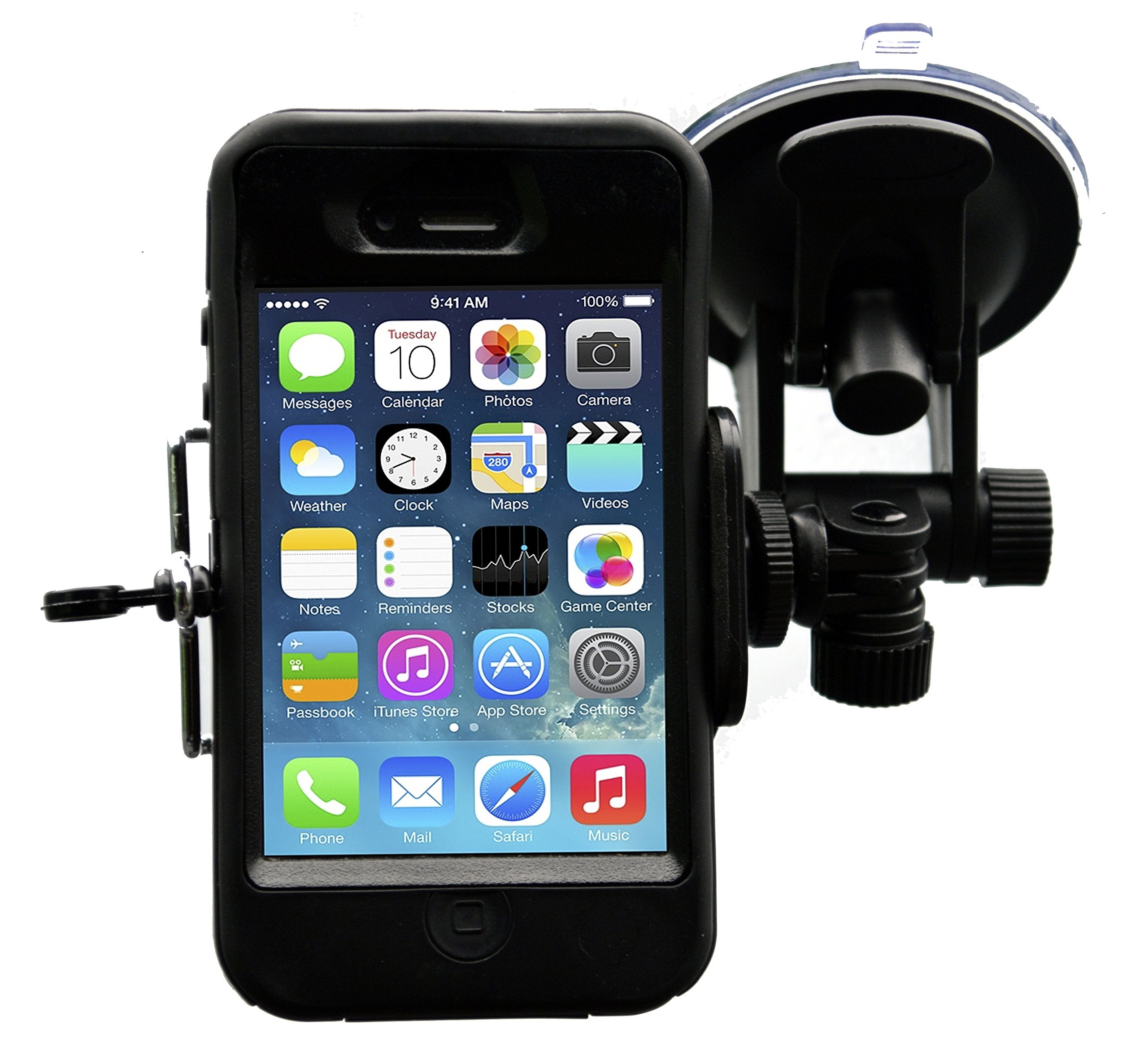 Davoice Car Phone Mount - Cell Phone Holder For Car Windshield Compatible With Iphone X Xs Max Xr 8 Plus 7 Plus 6S Plus 6 Plus S