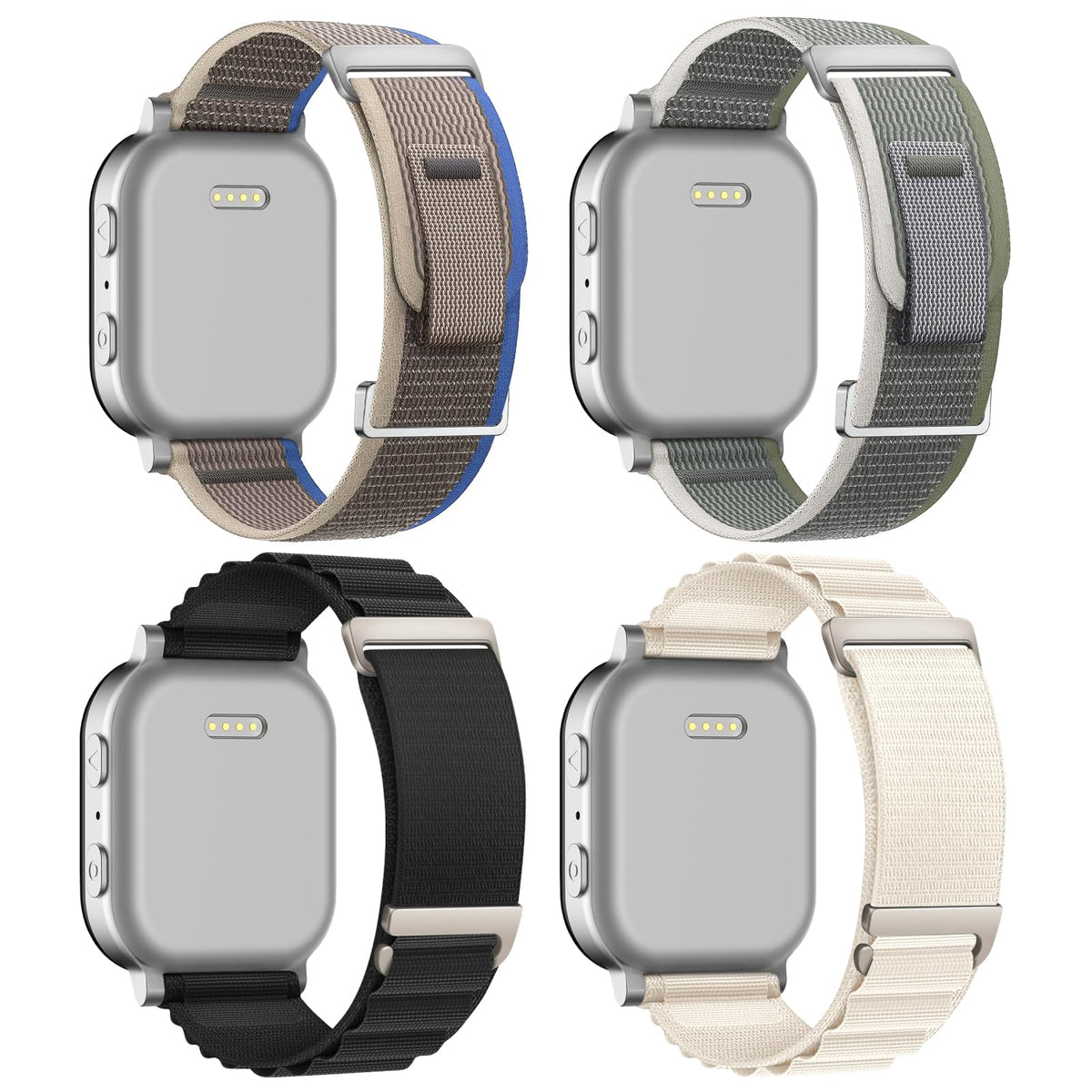 4 Pack Compatible With Apple Watch Ultra 2 Band 49Mm 46Mm 45Mm 44Mm 42Mm Men, Breathable Trail Loop & Alpine Loop Sport Nylon Ba