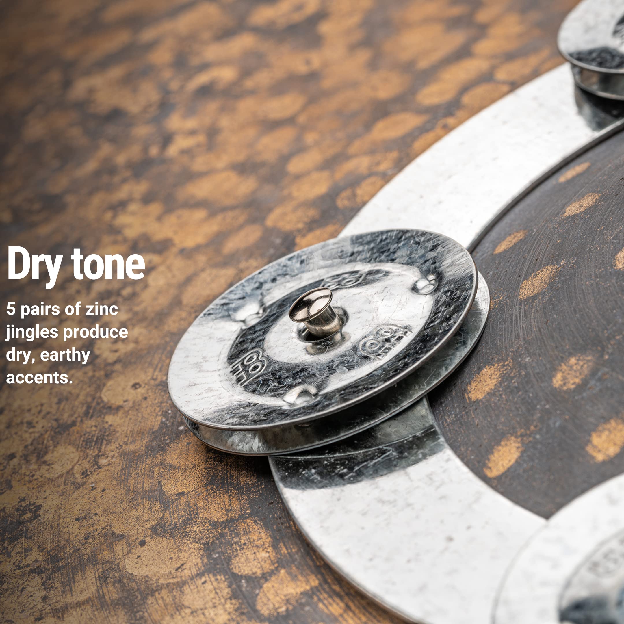 Meinl Cymbals Dry Ching Ring Tambourine Jingle Effect   Not Made In China   For Hihats, Crashes, Rides And Stacks (Dcring)
