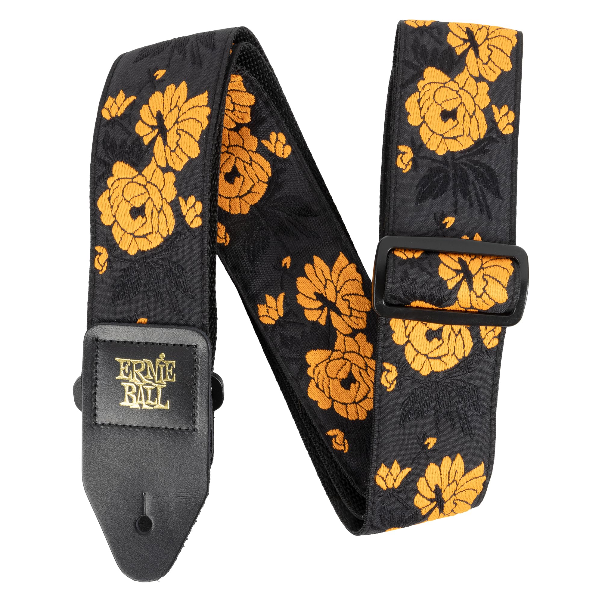 Ernie Ball Classic Jacquard Guitar/Bass Strap   Tangerine Rose