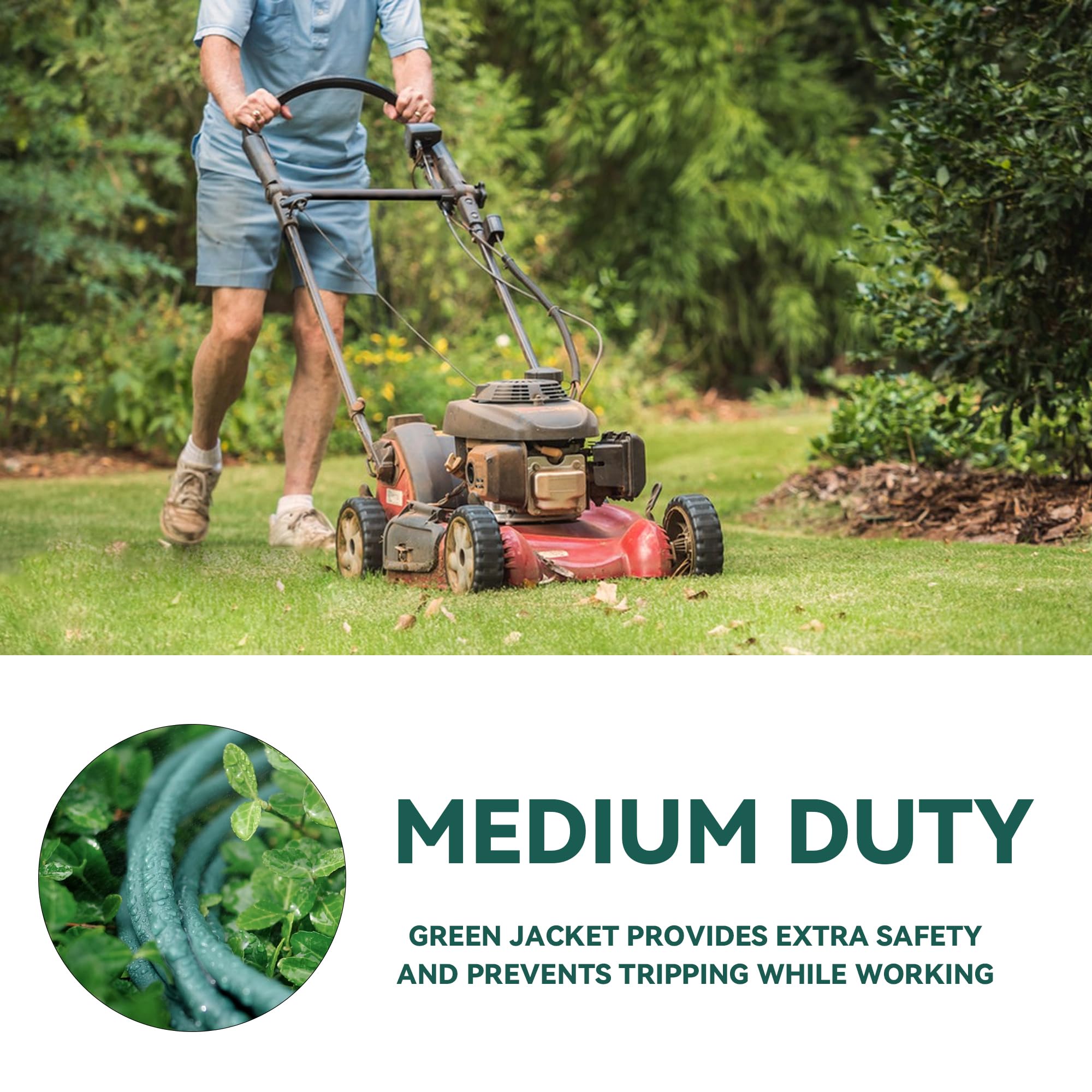 Yojoe Indoor Outdoor Extension Cord With Lighted End, 3 Prong 13A Weatherproof Power Extension Cord, 16 Gauge Heavy Duty 12 Ft G