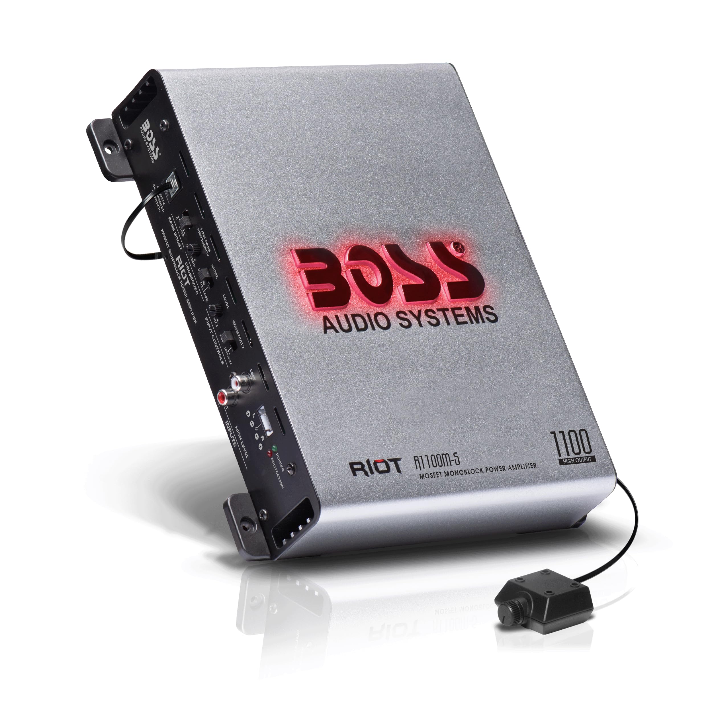 Boss Audio Systems R1100M S Monoblock Car Amplifier   1100 High Output, 2 8 Ohm Stable, Low/High Level Inputs, Low Pass Crossove
