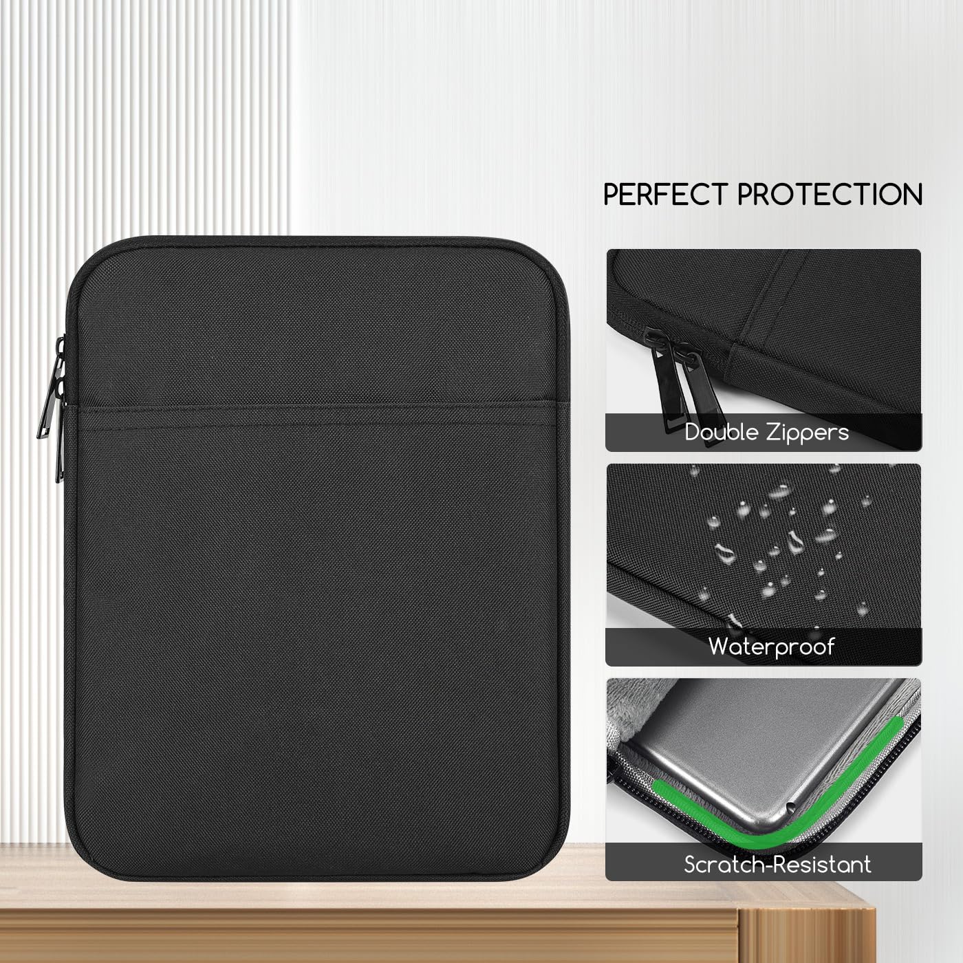 12.4 Inch Tablet Sleeve Case Bag For 2023 Galaxy Tab S9+ Plus 12.4''/Galaxy Tab S9 Fe+,Galaxy Tab S8+/Galaxy Tab S7 Fe/Galaxy Ta