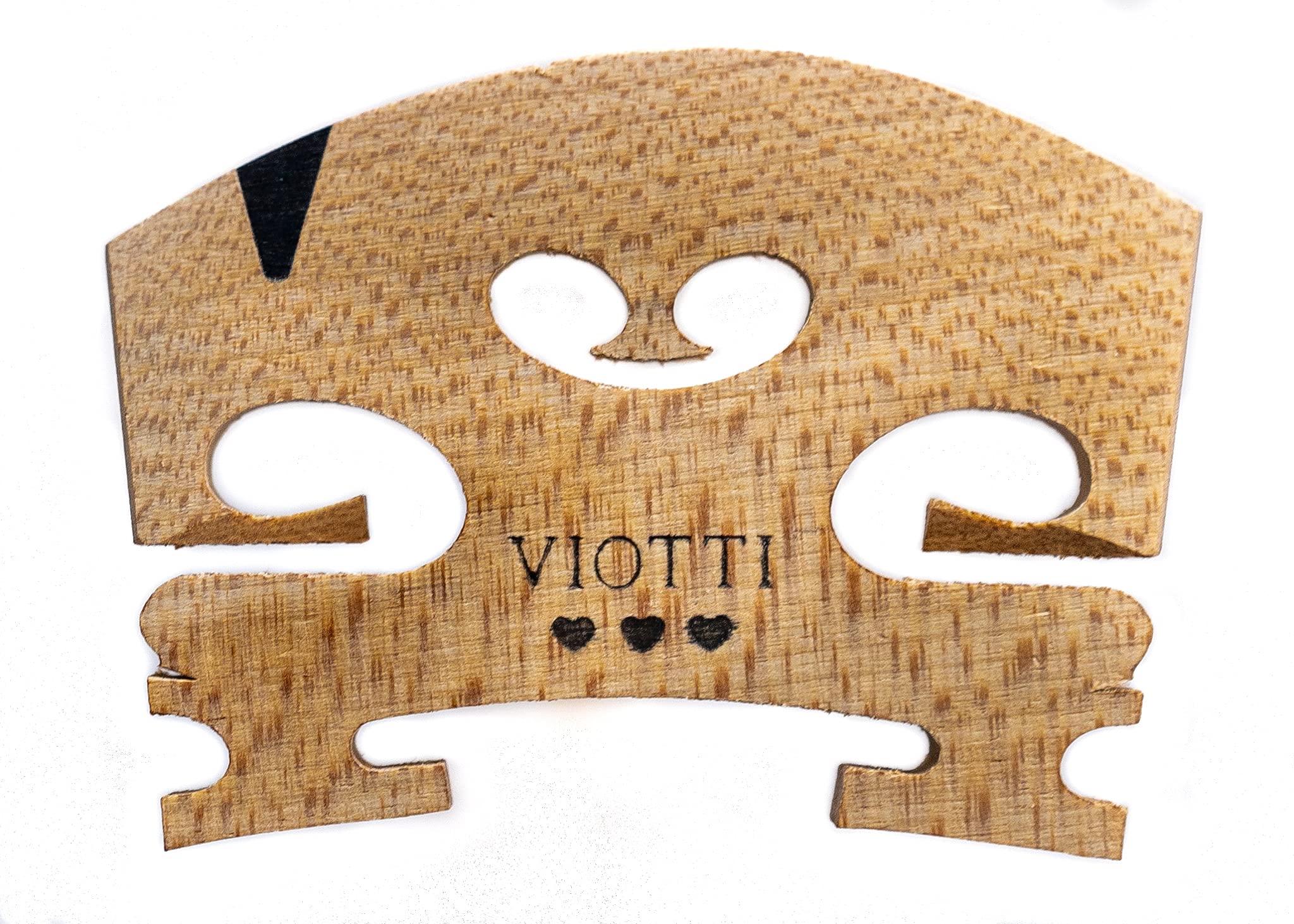 Viotti Violin Bridge 4/4: Finer Grade Solid Maple Violin Bridge, Pre Cut & Pre Fitted To Fit Most 4/4 Violins, Crafted By Highly
