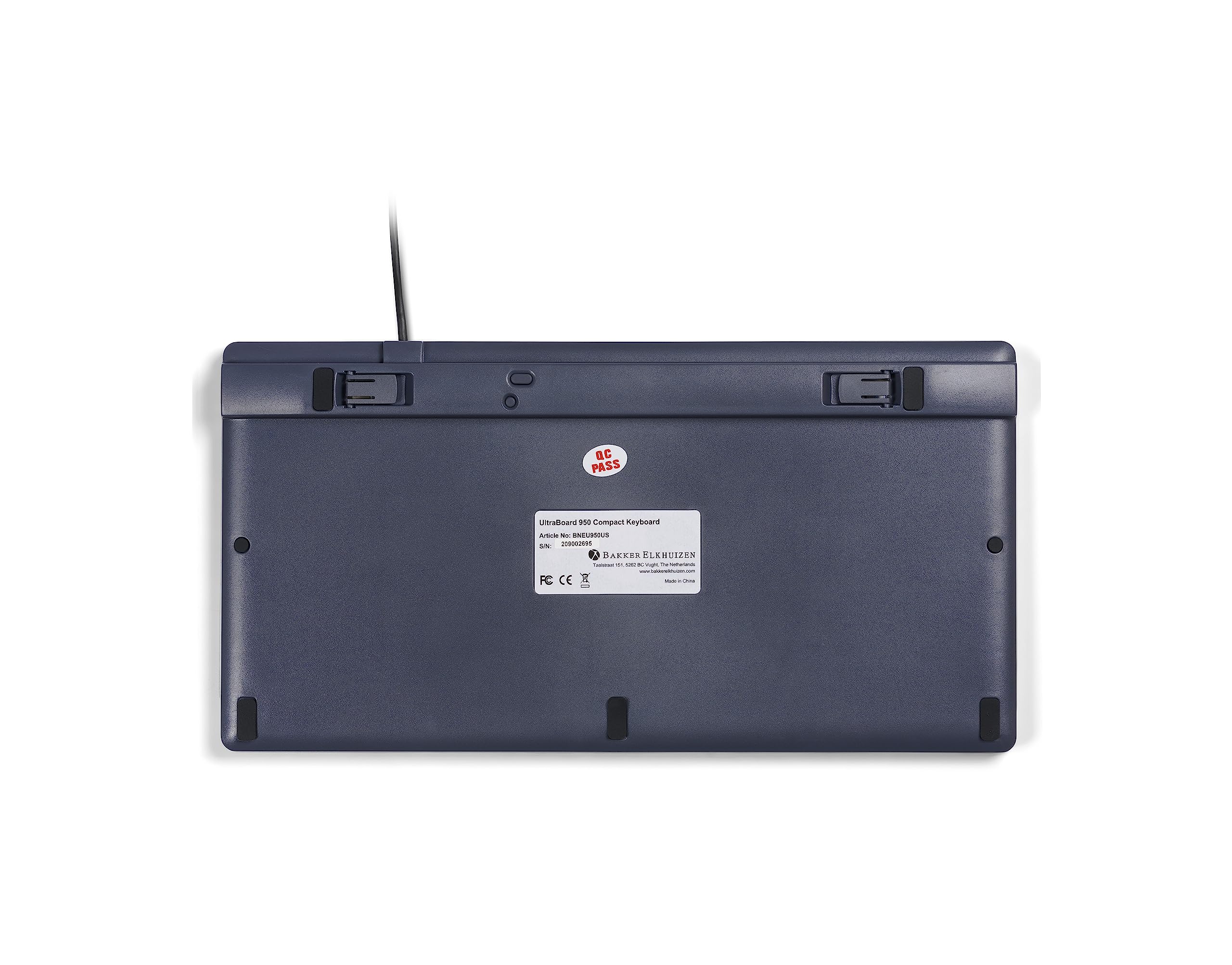 Bakker & Elkhuizen Bneu950Us Keyboard Qwerty Ultraboard 950 White Silver