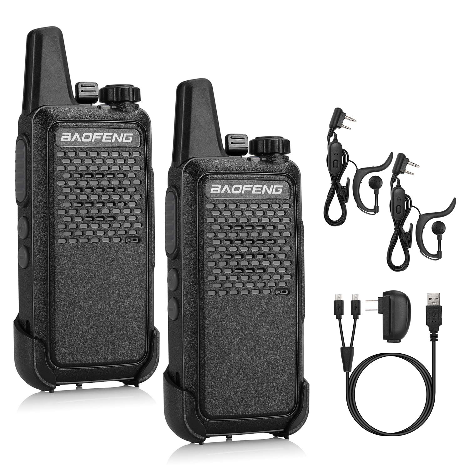 BAOFENG GT-22 Walkie Talkies for Adults Rechargeable, Long Range Two Way Radios with 1500mAh Battery, Portable Handheld VOX Hand