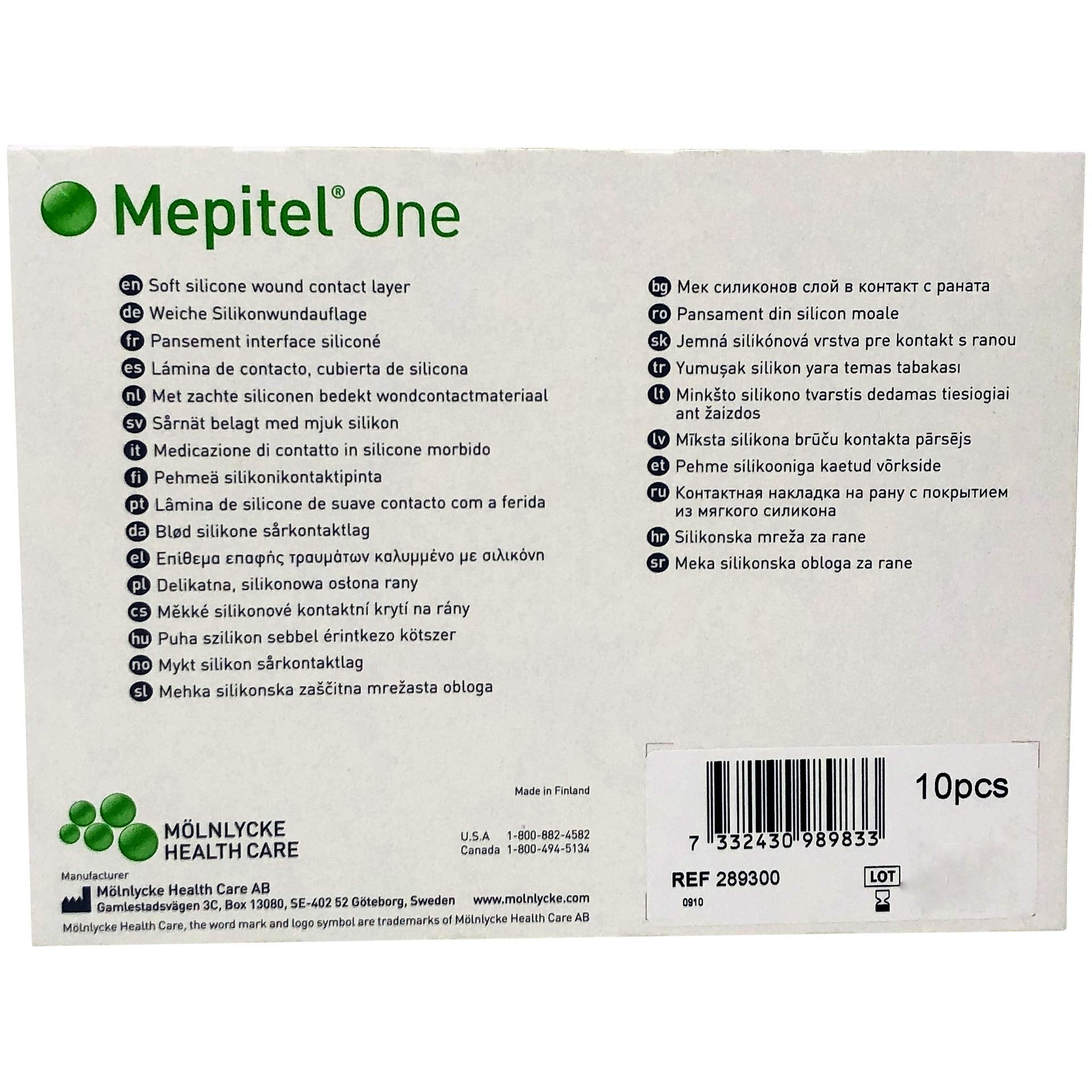 Mepitel One   3'' X 4'' (7.5 X 10 Cm), Sell Packaging 10