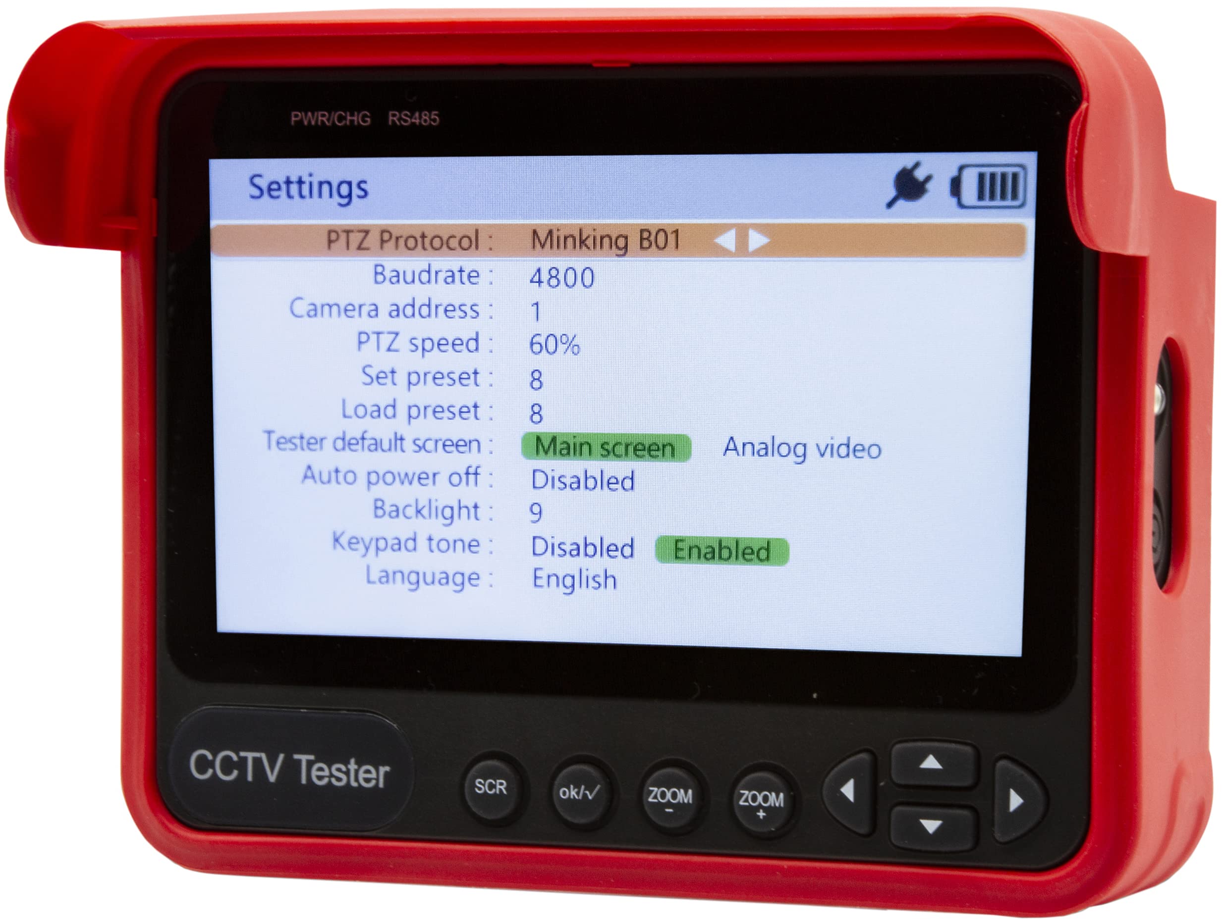 Triplett 8064 Camview Analog Ruggedized Hd Camera Tester   Sd Analog, Ahd 2.0, Hd Cvi 3.0, Hd Tvi 3.0