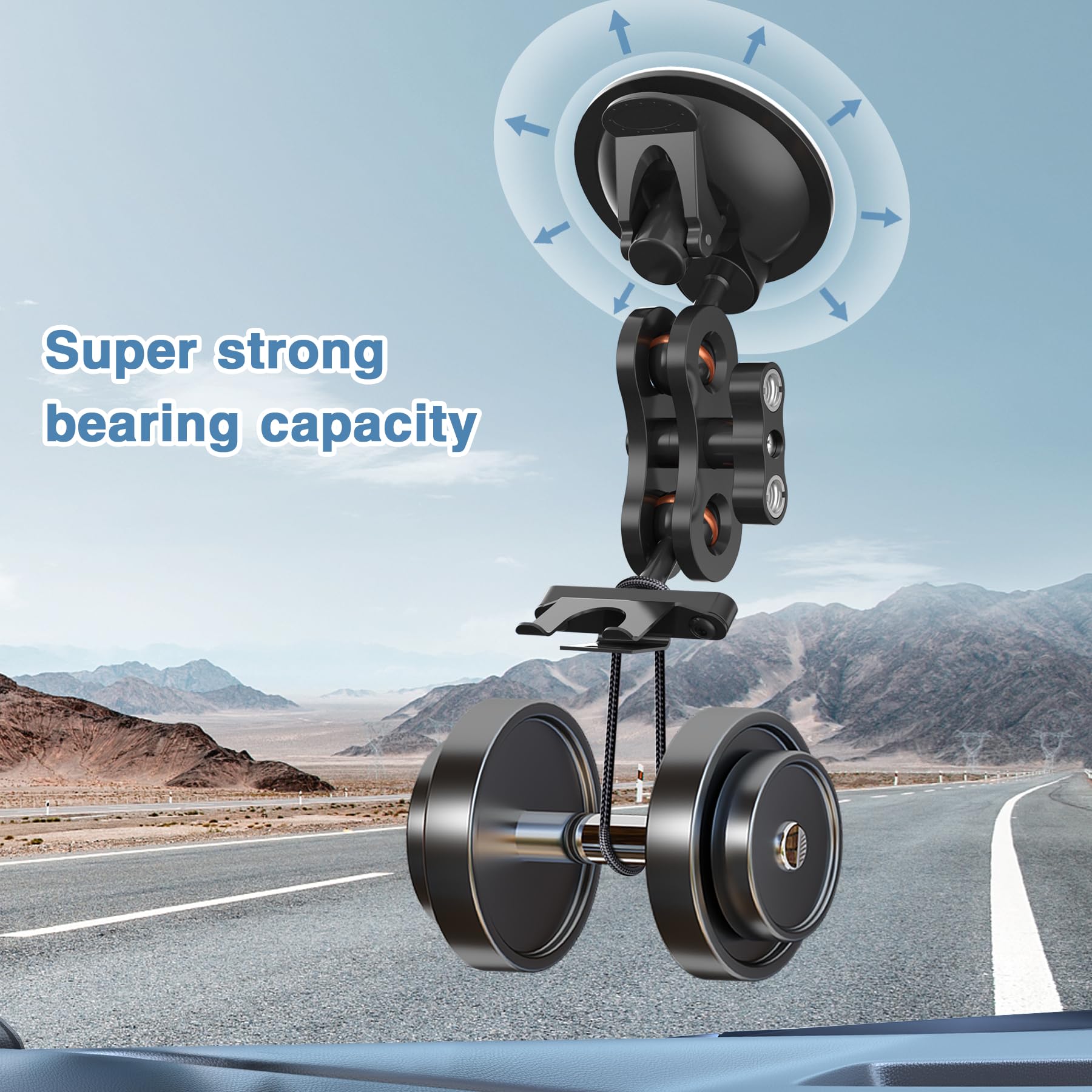 Xsaaczm Radar Mount, Car Radar Detector Suction Cup Mount, Windshield Radar Suction Cup Mounting Bracket (For Uniden Dfr Series