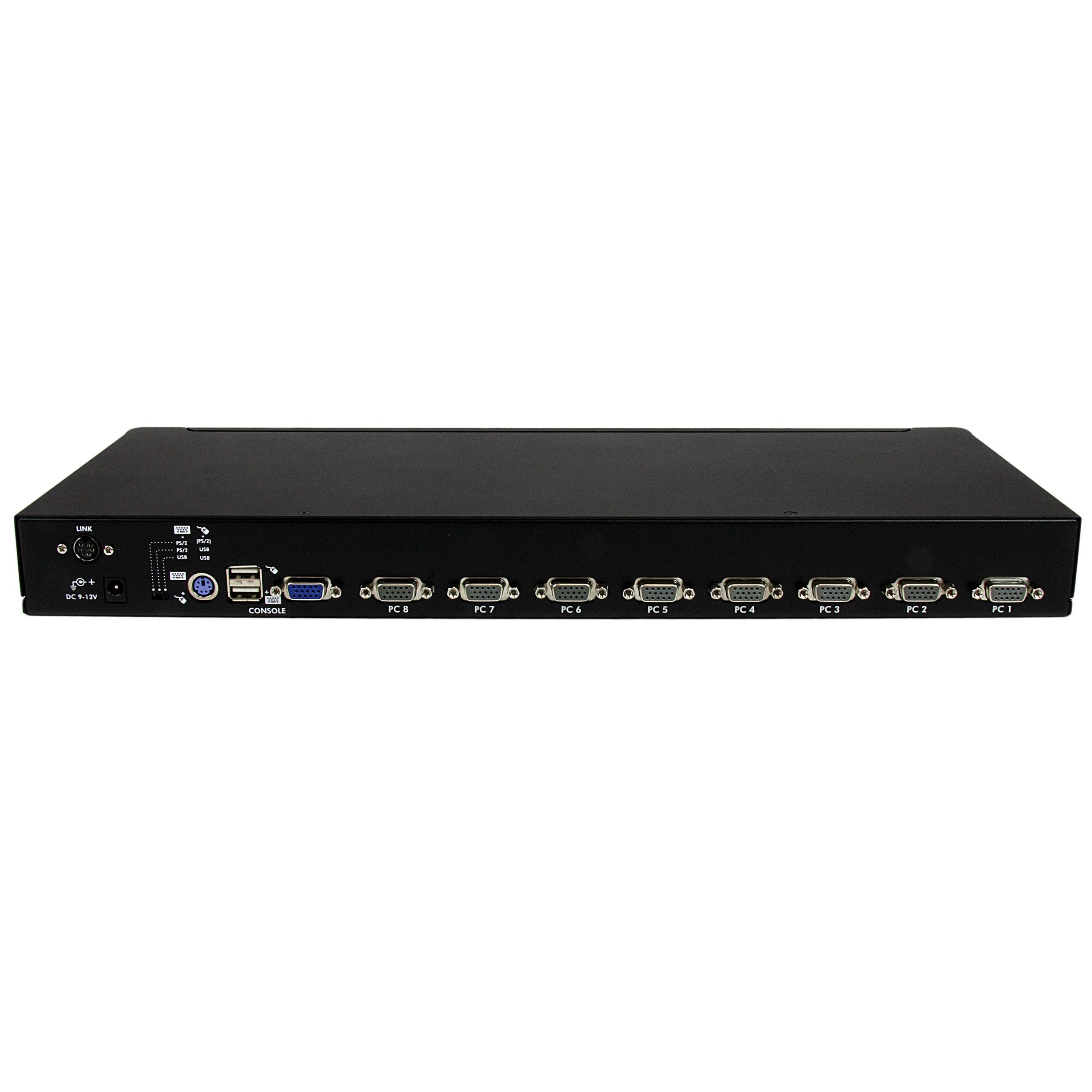 Startech.Com 8 Port Vga Kvm Switch   1U Rack Mount   Usb Ps/2 Kvm Switch With Osd   1920 X 1440 @60Hz   Kvm Video Switch (Sv831D
