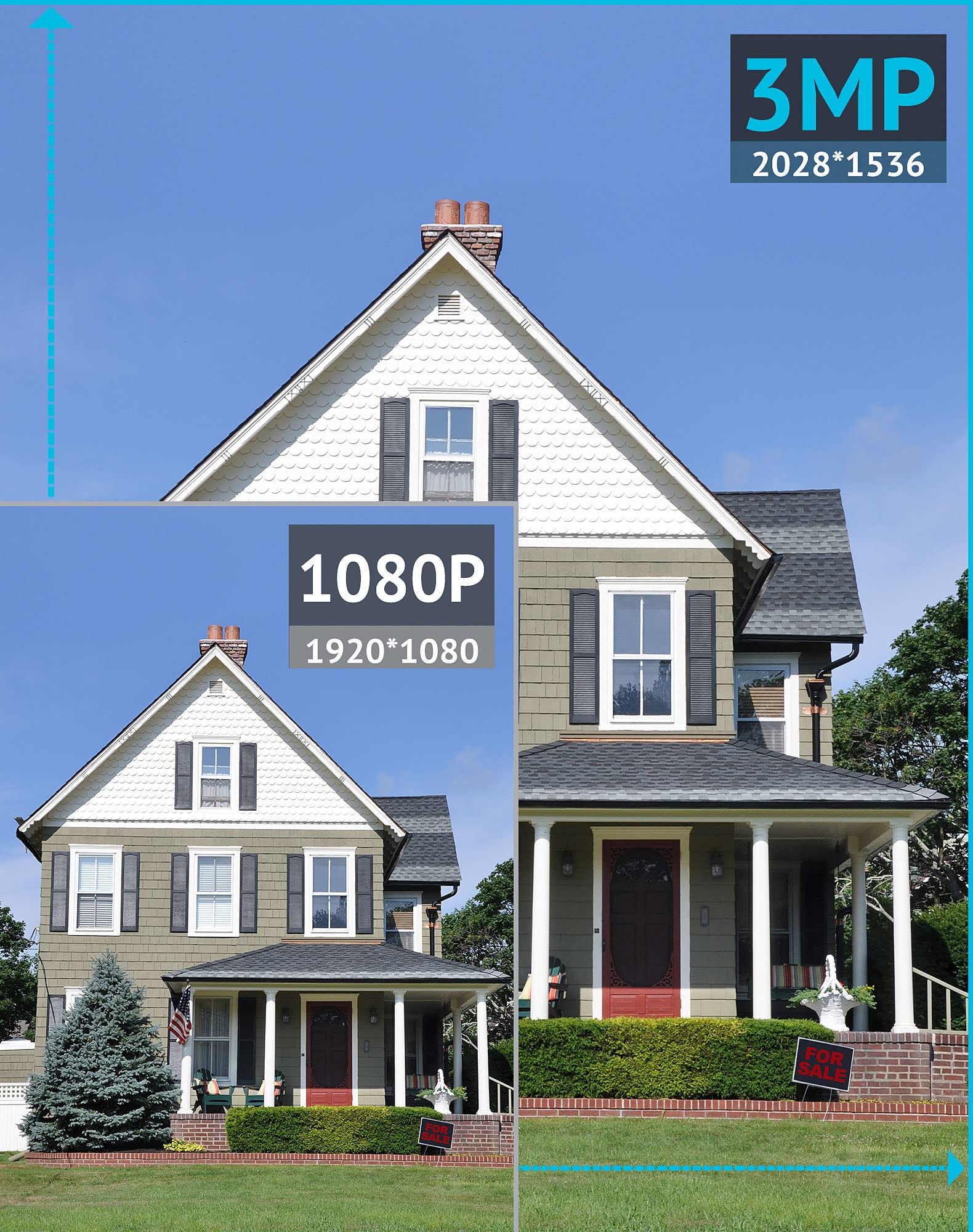 Laview 3Mp Wireless Camera For Home/Outdoor Security (2 Pack), 2K Battery Powered Wifi Camera With Night Vision, 270 Day Battery Life, Ai Human Detection, 2 Way Audio, Siren, Ip66, Works With Alexa