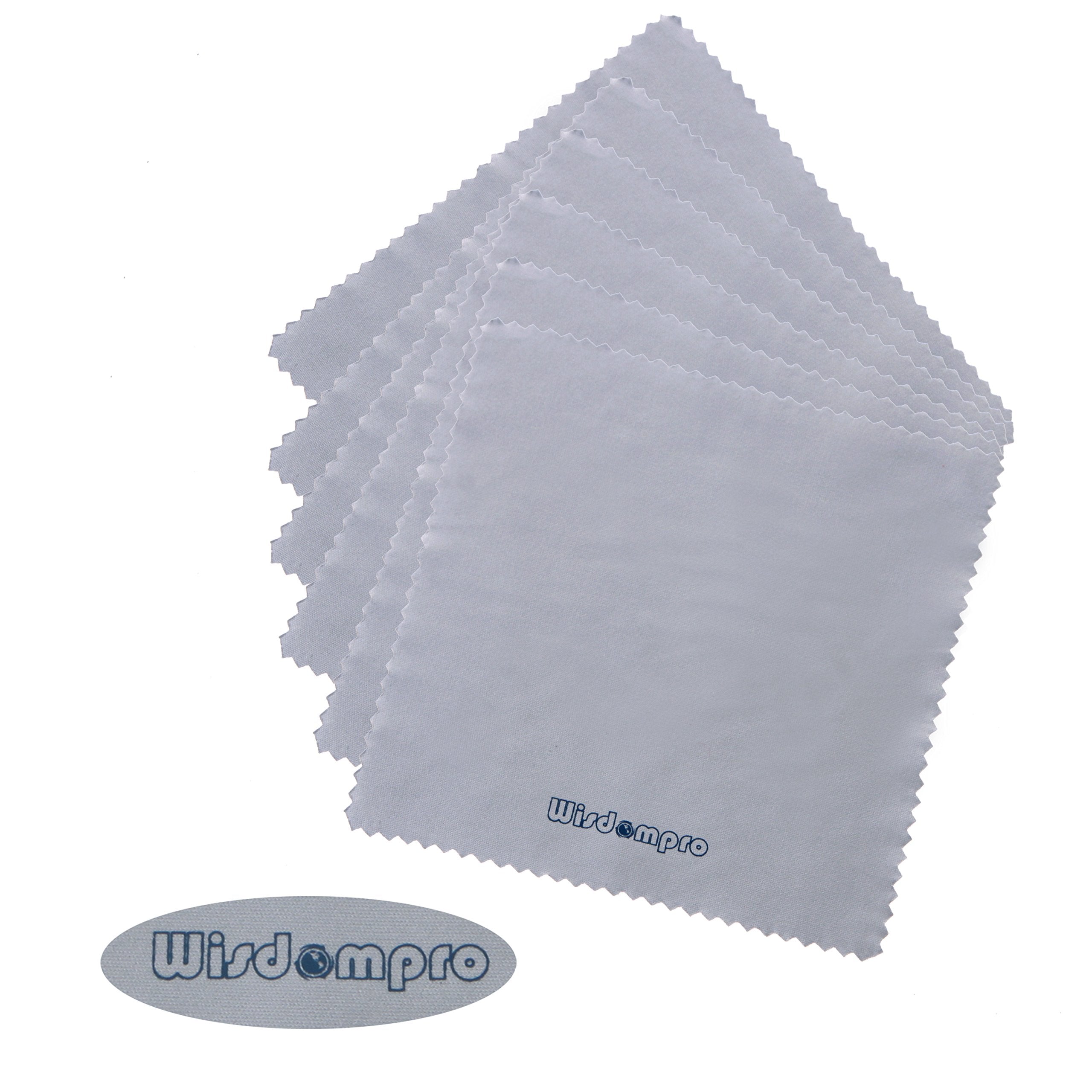 Wisdompro 12 Pack 6 X 6 Inches Microfiber Cleaning Cloth For Camera Optical Lens, Glass, Cell Phone, Ipad, Tablet, Laptop, Lcd T