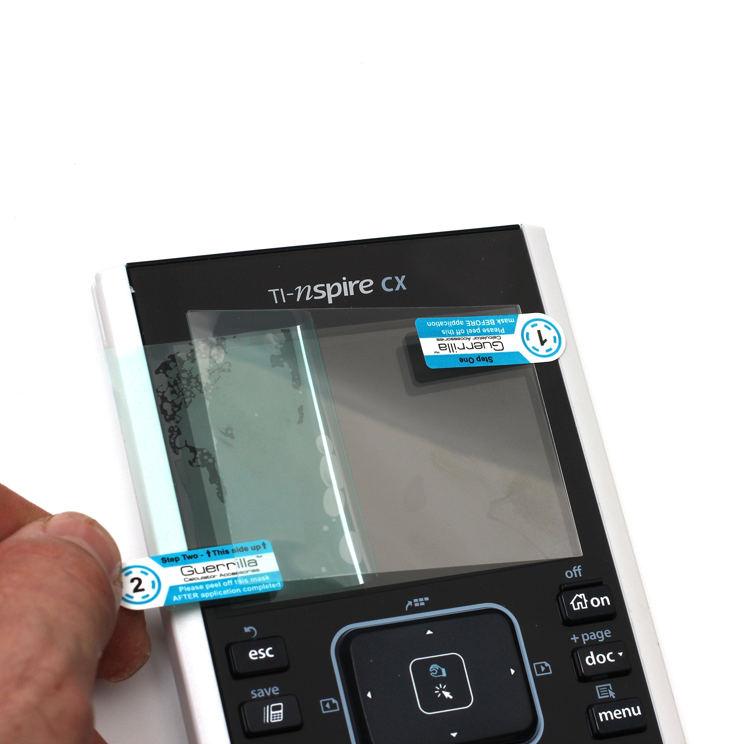 Guerrilla Military Grade Screen Protector 2 Pack For Ti Nspire Cx, Cx Cas, Cx Ii, And Cx Cas Ii Graphing Calculator, Black