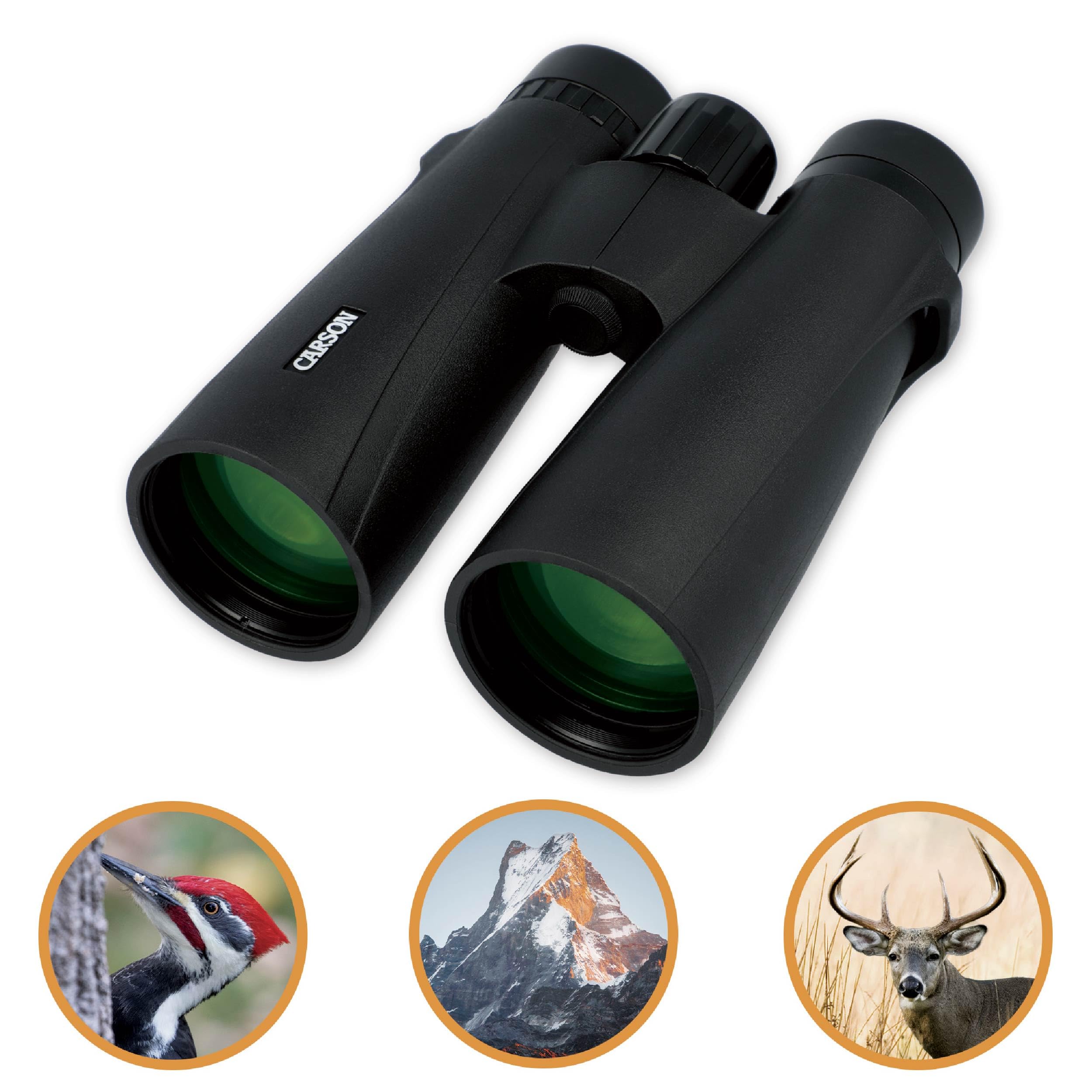 Carson Vx Series 12X50Mm Full Sized High Definition Waterproof Binoculars, Black (Vx 250)