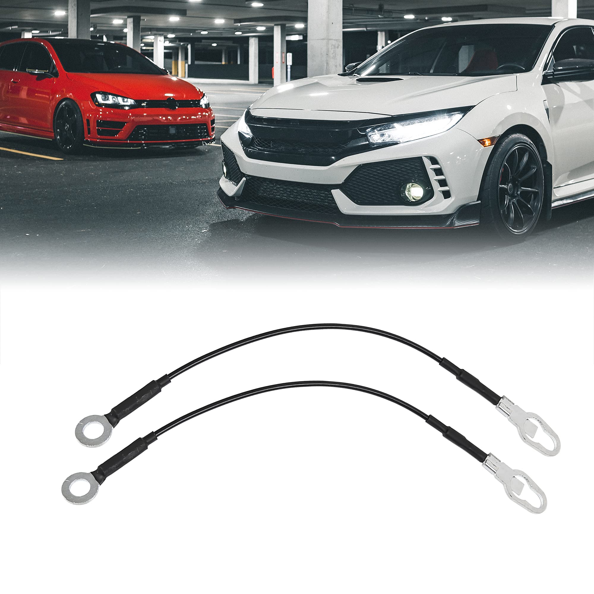 X Autohaux Truck Tailgate Lift Support Cables For Ford For Ranger 1993 2001 2003 2004 2006 2007 2008 2 Pcs