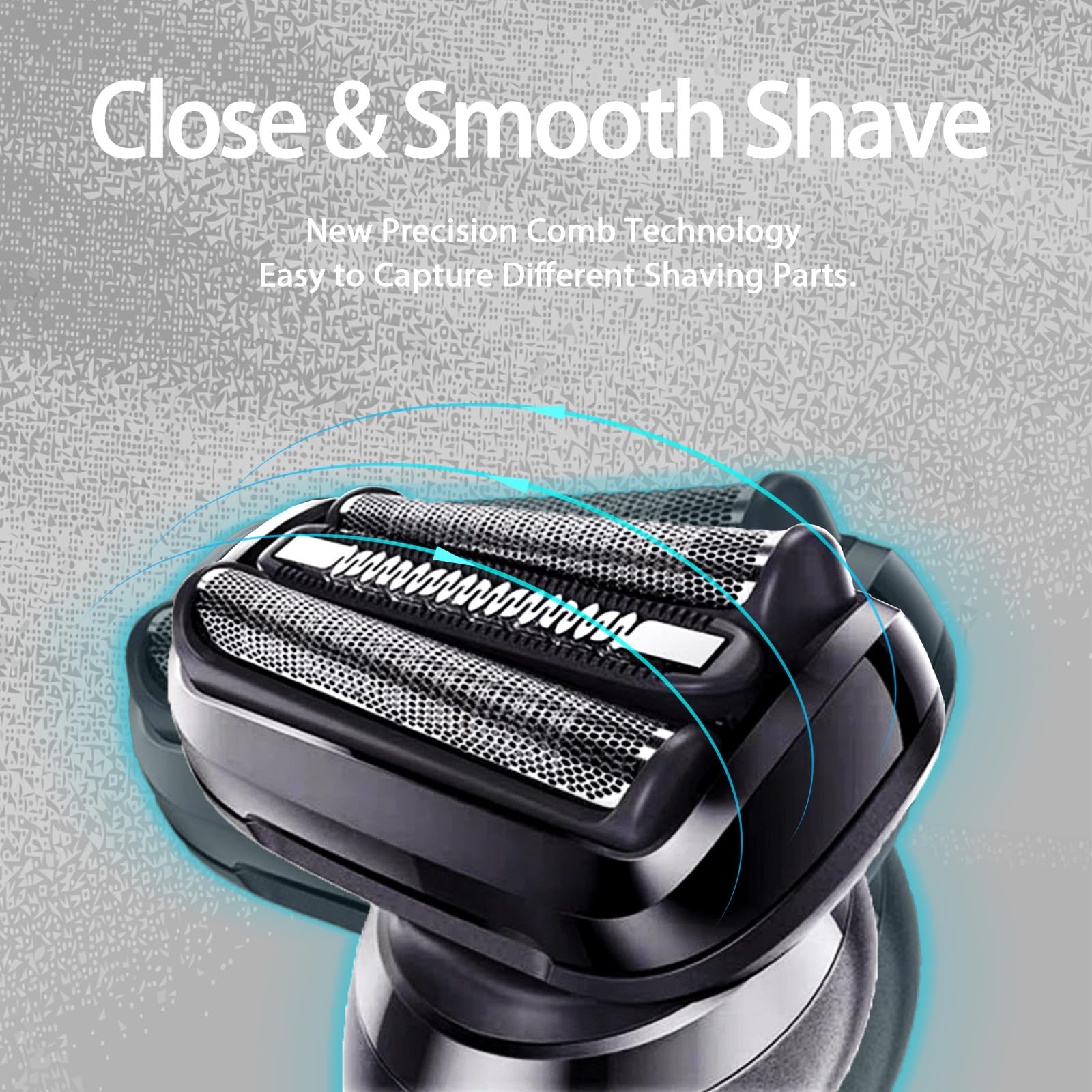 2Pack 53B Series 5/6 Foil & Cutter Replacement Head For Braun Series S5 S6(New Gens) 5018S, 5020S, 5035S, 5049Cs, 5050Cs 5762 60