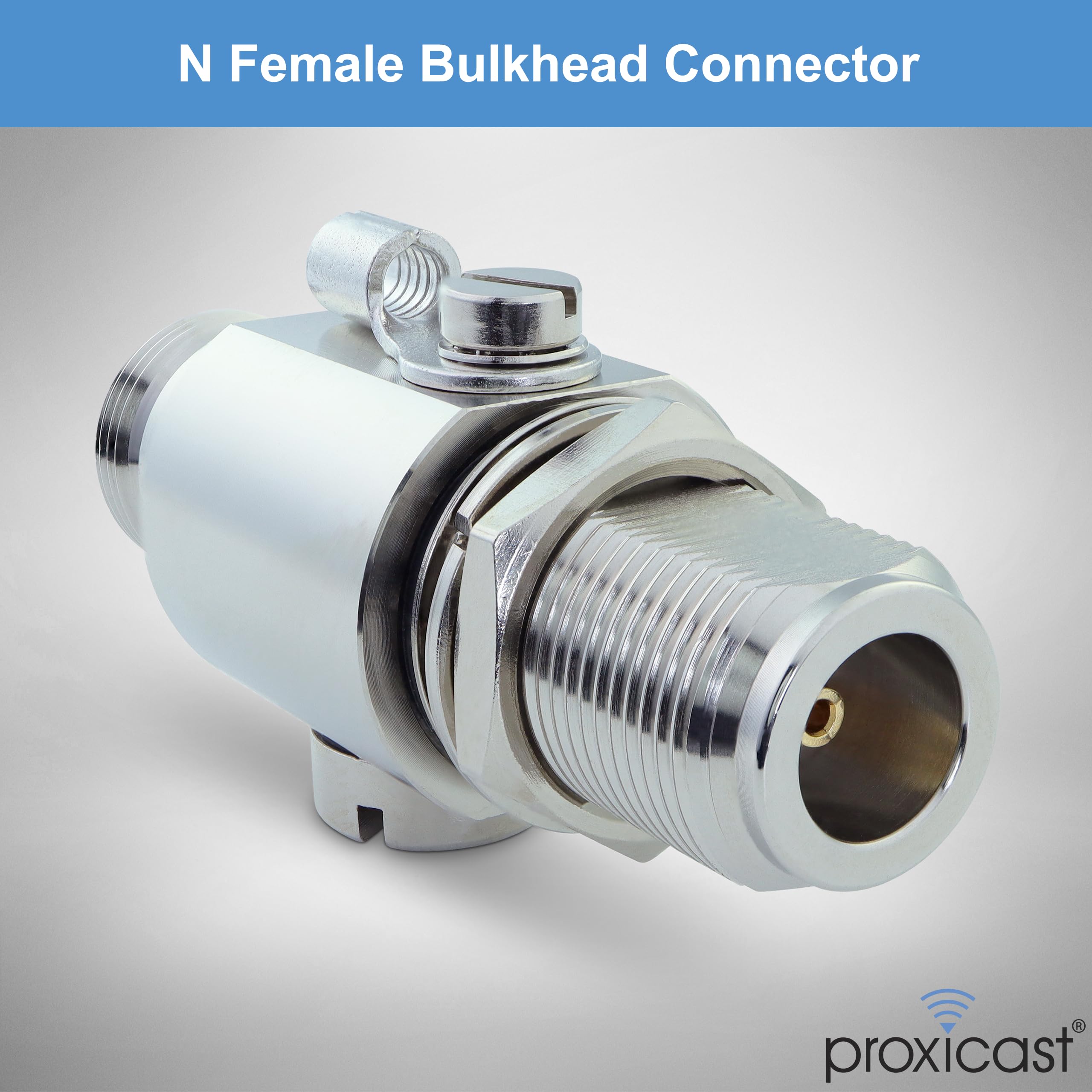 Proxicast Coaxial Lightning Arrester For 0 To 6 Ghz (N Female/N Female)   Pro Grade 230V Antenna Lightning Protector For 4G, Lte, 5G, Wi Fi, 900Mhz, Helium, Lora & Other Outdoor Antennas (Ant 211 002)