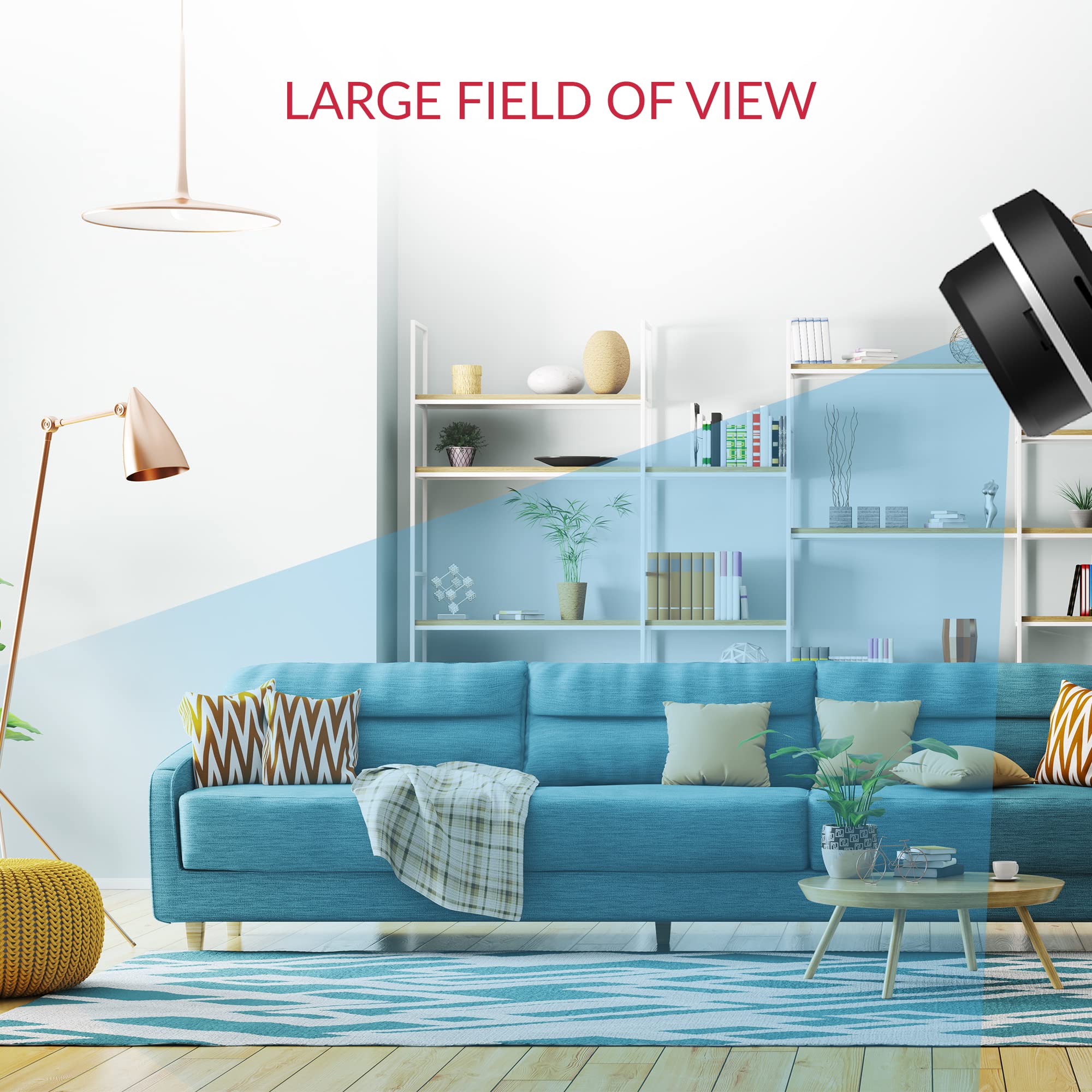 Yi Pro 2K Home Security Camera, 2.4Ghz Indoor Camera With Person, Vehicle, Animal Smart Detection, Phone App For Baby, Pet, Dog