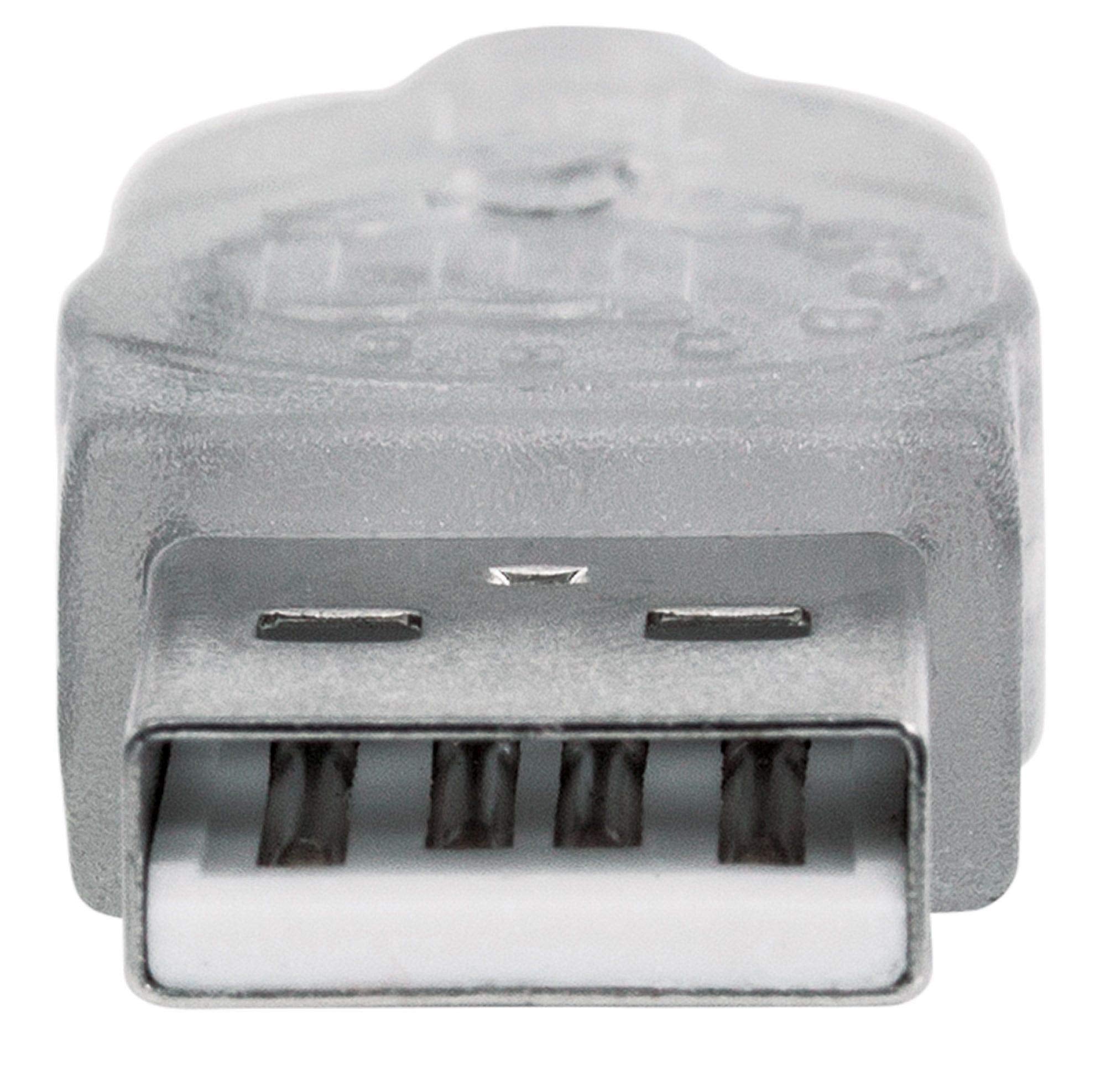 Manhattan 6 Feet Hi Speed Usb Device Cable A Male/A Female, Translucent Silver (336314)