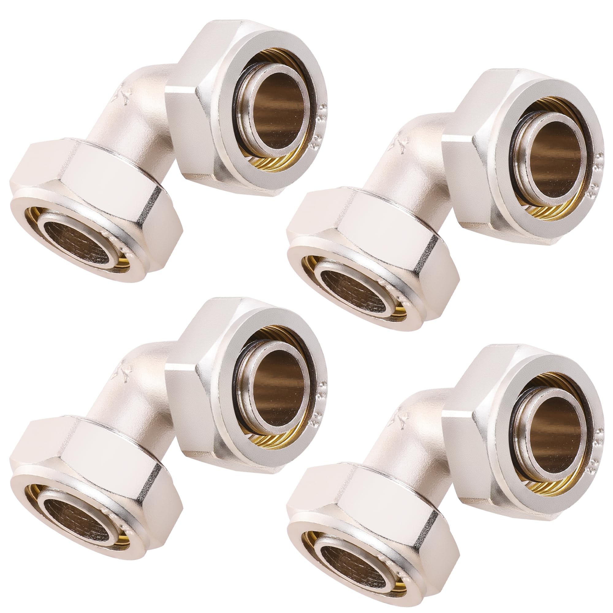ANCIMOON 4PCS 3/4 Air Line Elbow Fittings for Shop Garage Compressed Air Piping System