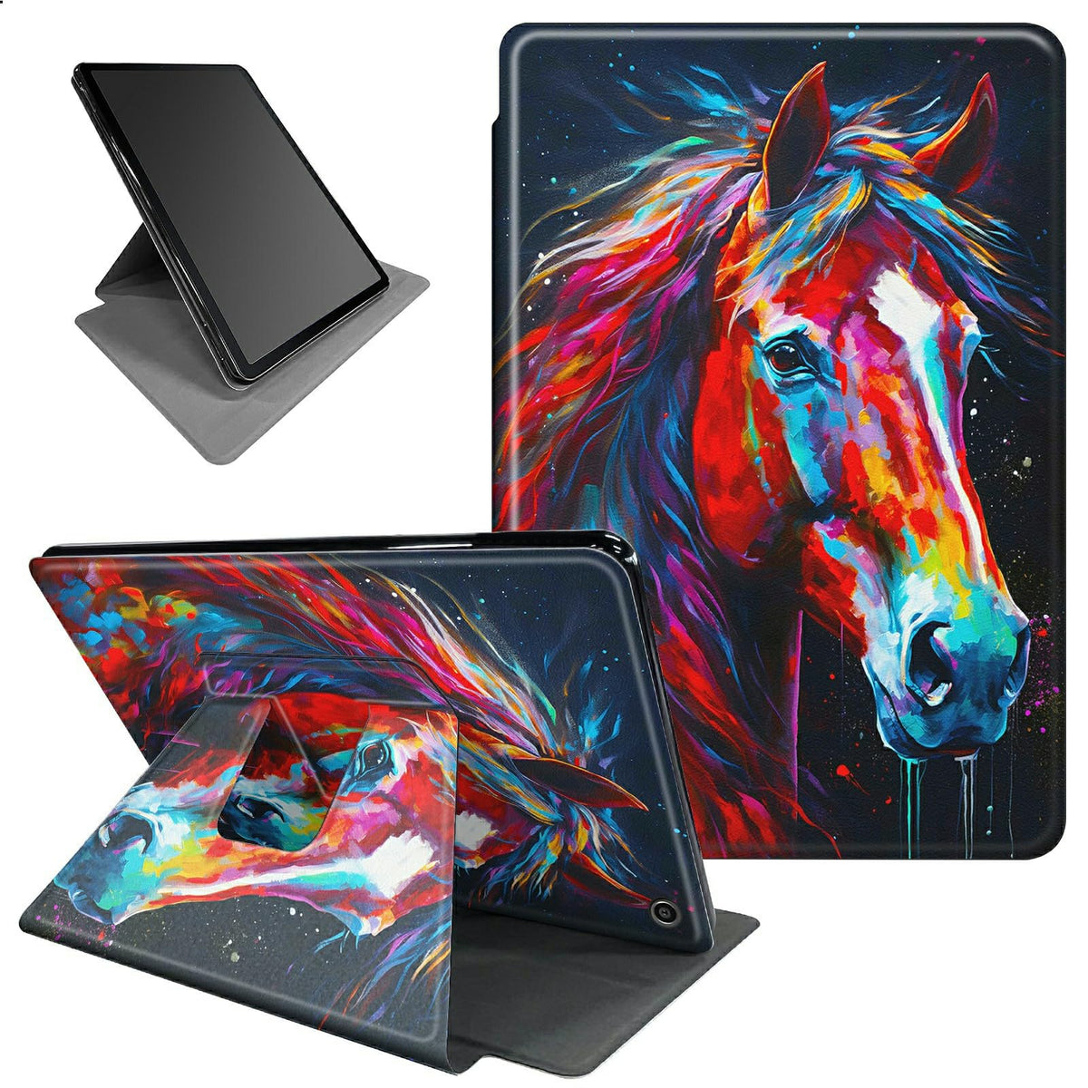 Bfserobj Case For All-New Kindle Fire Hd 10 & 10 Plus Tablet 11Th Generation 2021 10.1 Inch 360 Rotating Degree Stand Lightweigh