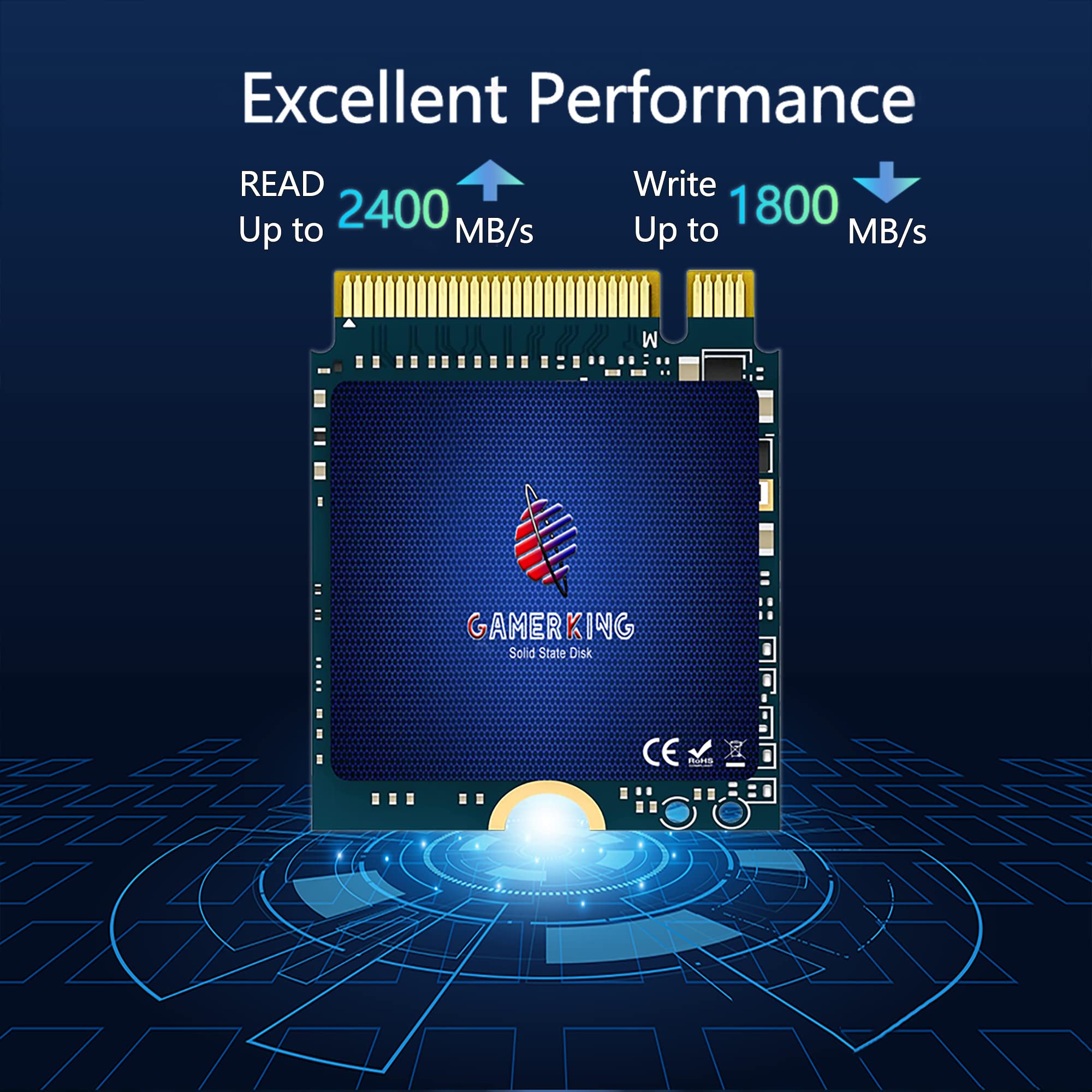 Gamerking 512Gb M.2 2230 Ssd Nvme Pcie Gen 3.0X4 Internal Solid State Drive Compatible With Steam Deck/Microsoft Surface Pro 8/Pro 7+/Pro X/Laptop3/Laptop4(M.2 2230 Pcie 512Gb)