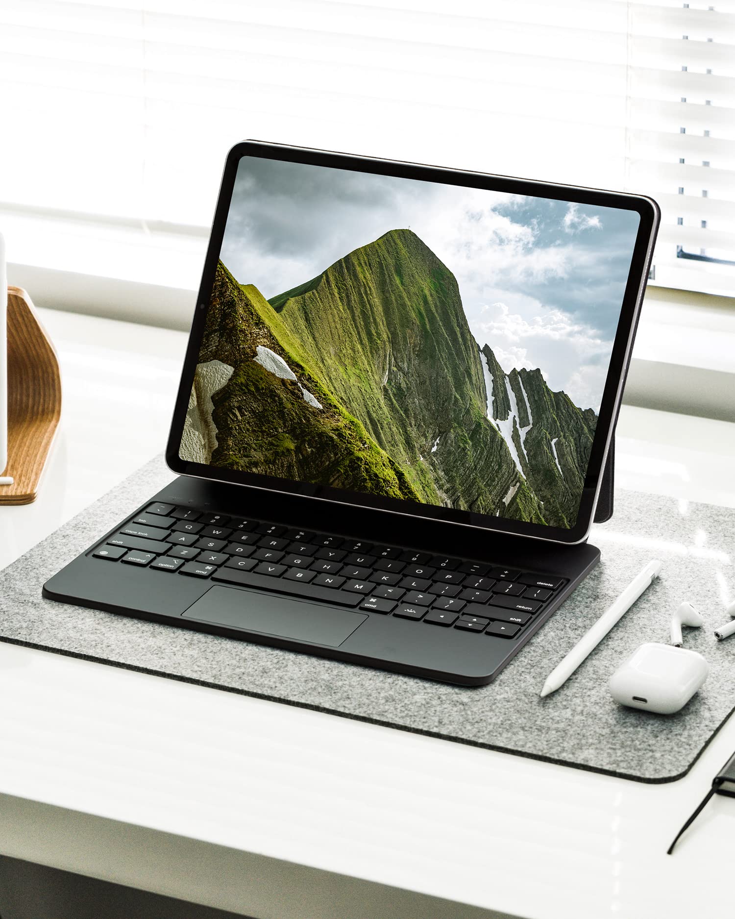 Essager Ipad Keyboard Case For Ipad Pro 12.9 Inch 6/5/4/3 Gen, Ipad Case With Keyboard With Kickstand, Multi Touch Trackpad, Blu