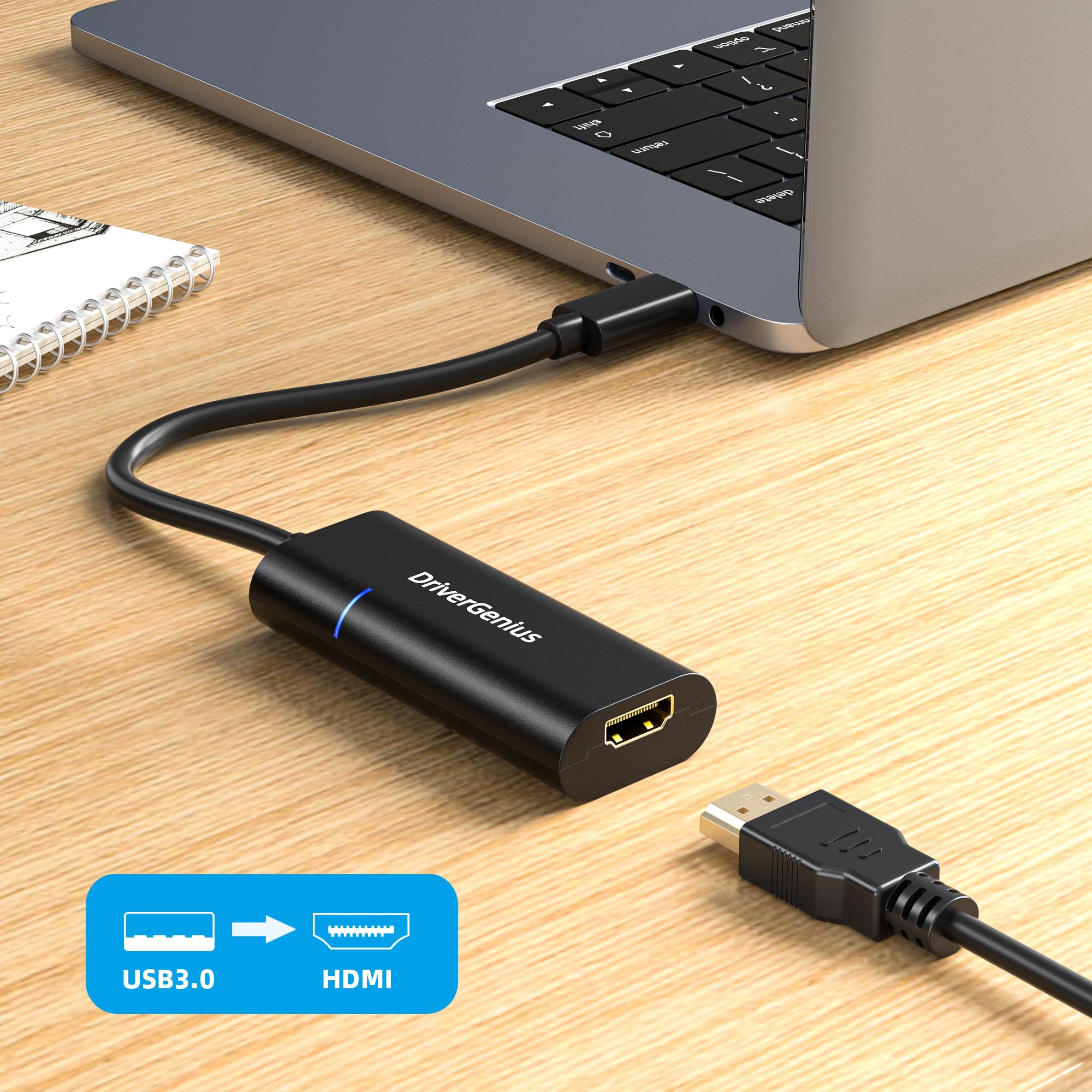 Fly Kan Usb 3.0 To Hdmi Video Converter Adapter   External Graphics Video Display Card For Pc & Mac